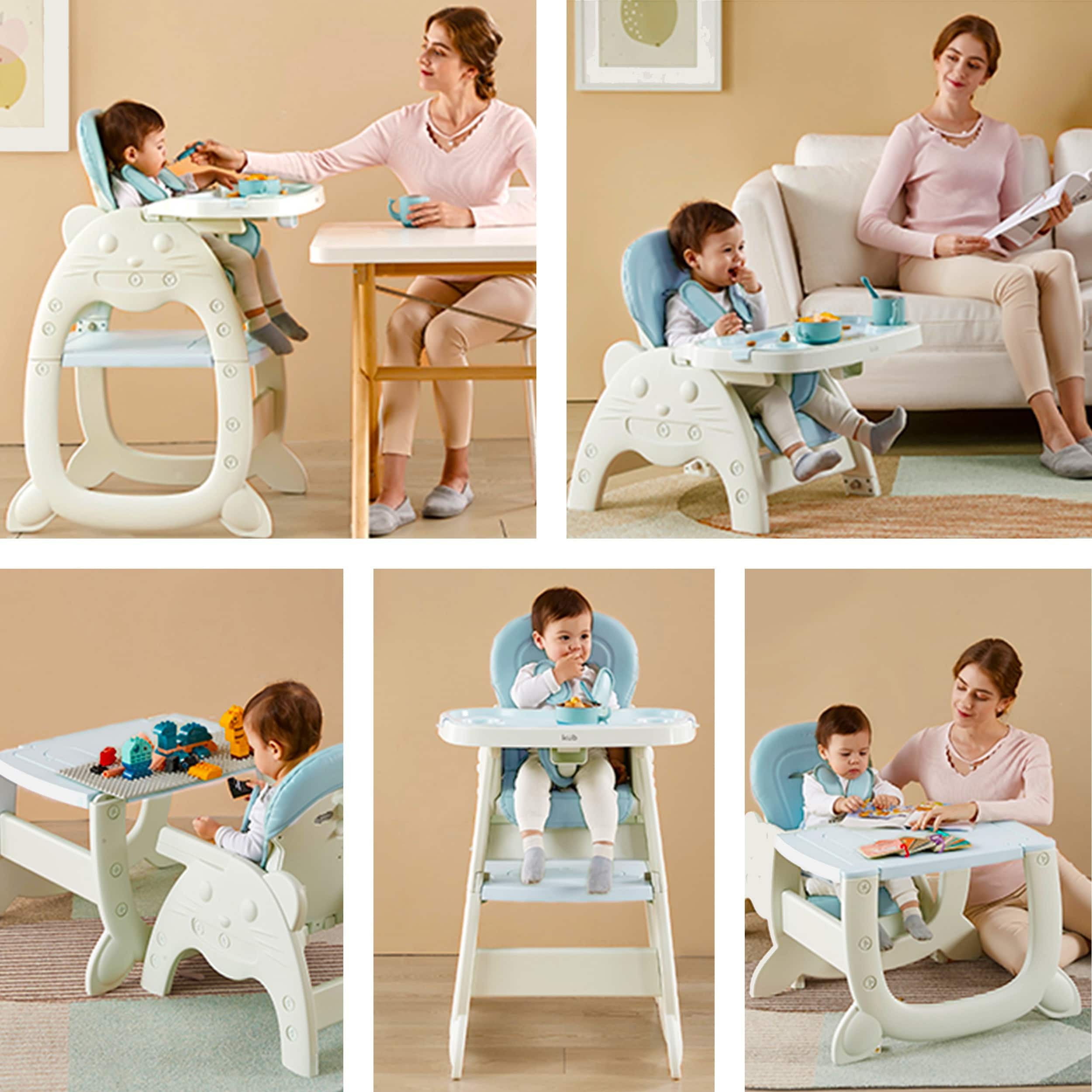 Daliya® Kombihochstuhl MULTIHOK 4in1 Baby- & Kinderhochstuhl, Spieltisch mit Kinderstuhl (Set, 3 St), Kinderhochstuhl wandelbar zu Spieltisch oder Lerntisch mit – Bild 5 von 5