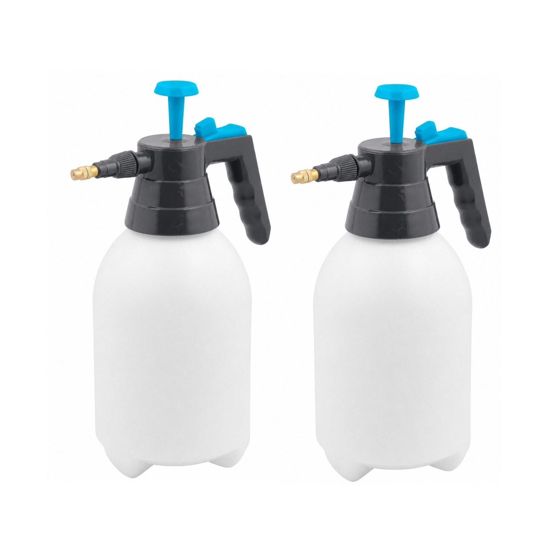 ARLI Sprühflasche Drucksprüher 2 Liter Handsprüher mit Messingdüse Pumpsprüher, (Spar-Set, 2-tlg., 2er Set), Gartenspritze Sprühflasche