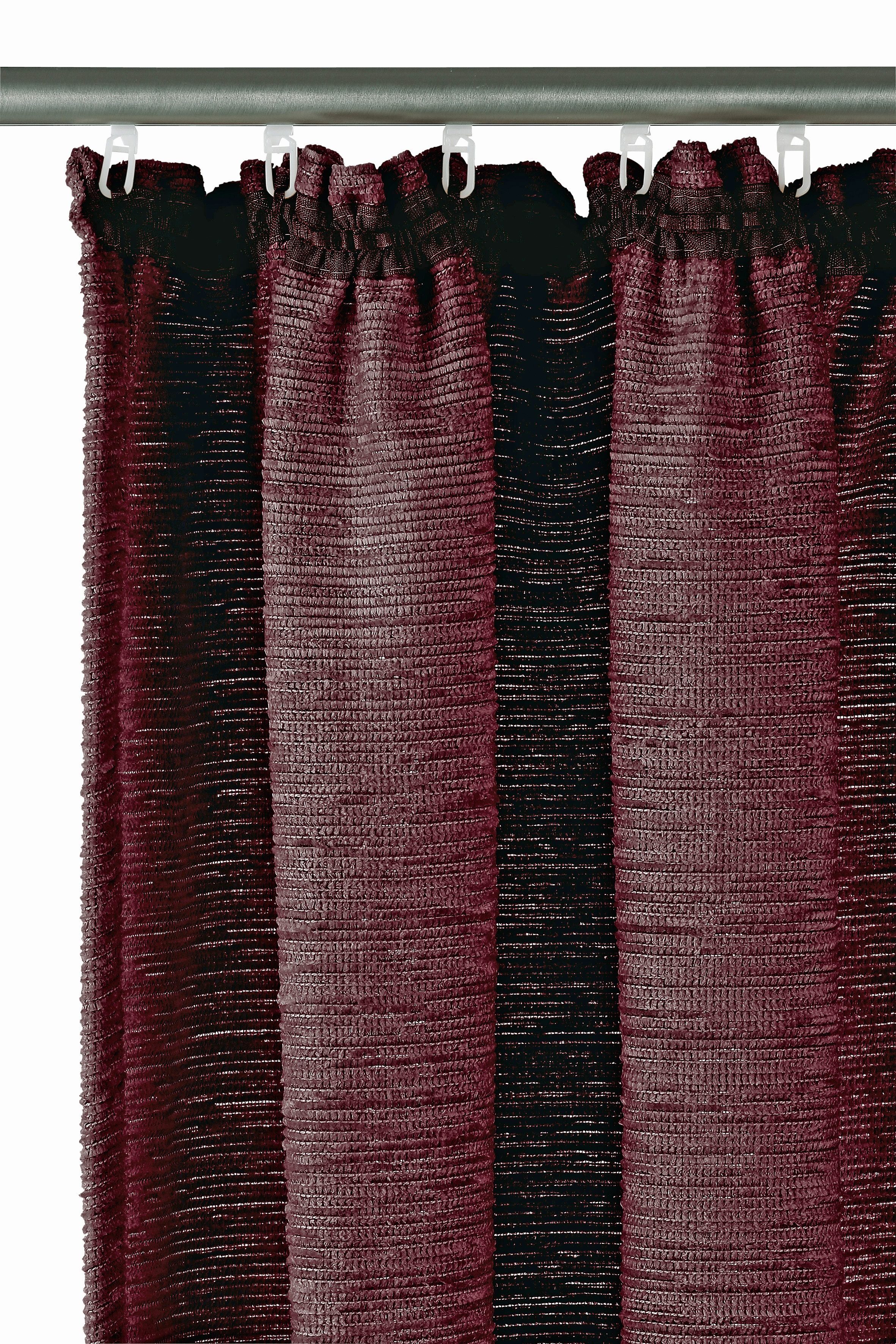Wirth Vorhang Tromsö (1 St), Kräuselband, blickdicht, Chenille