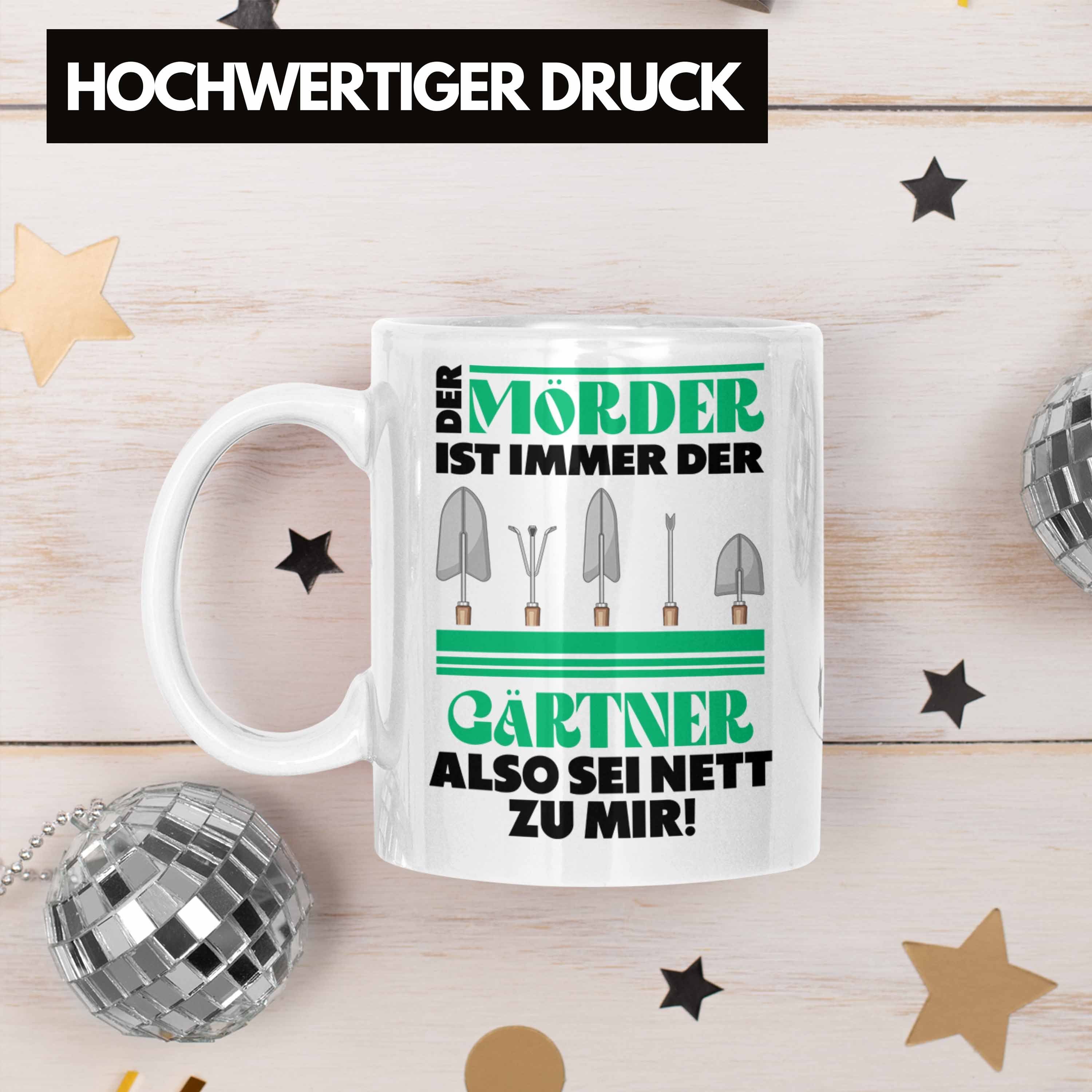 Trendation Tasse Trendation - Gärtner Tasse mit Spruch Garten Hobbygärtner Geschenk Lus