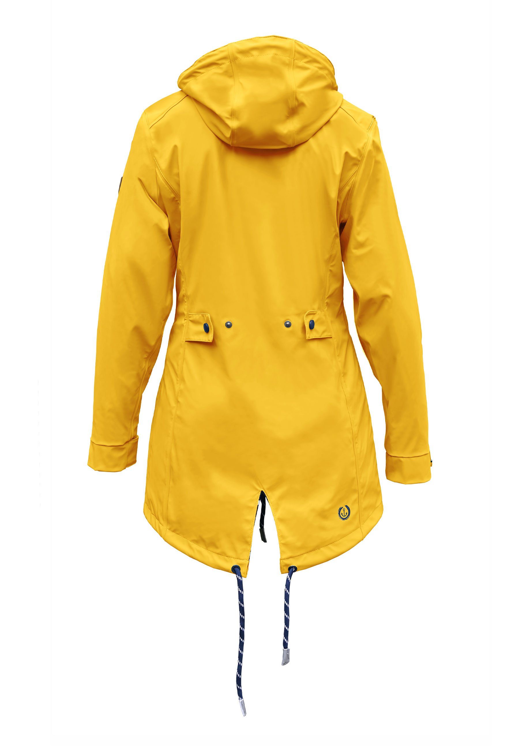 MADSea Regenjacke Friesennerz Gelb wasserdichter Regenmantel im maritimen Friesennerz Style