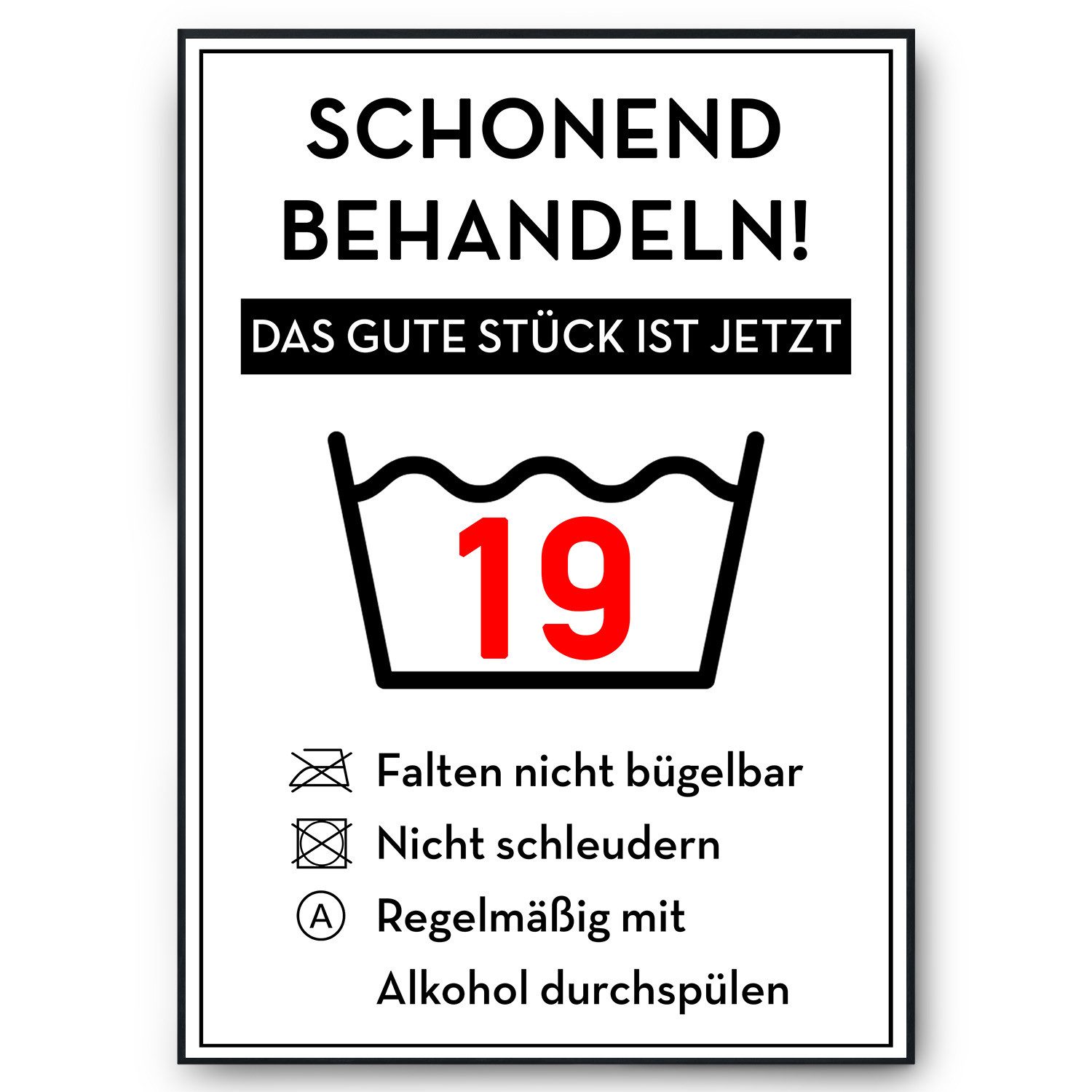 Tigerlino Poster Geburtstag Geschenk Urkunde Lustig günstig online kaufen