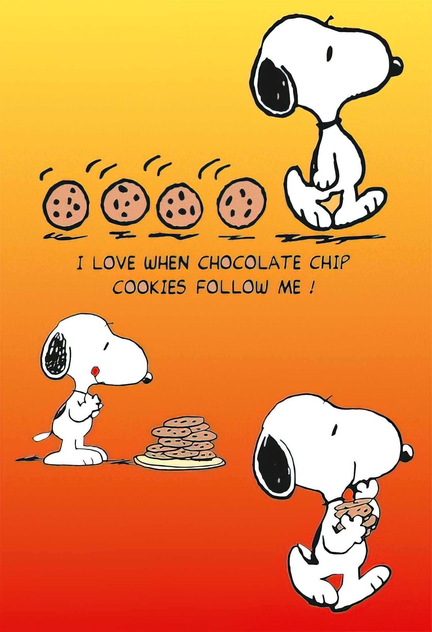 Poster Peanuts Poster Cookies 68,5 x 101,5 cm
