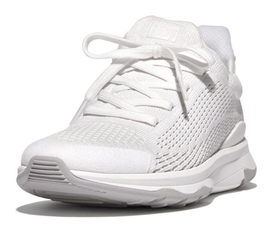 Fitflop Vitamin FFX Slip-On Sneaker mit aufgesetzter Schnürung weiß