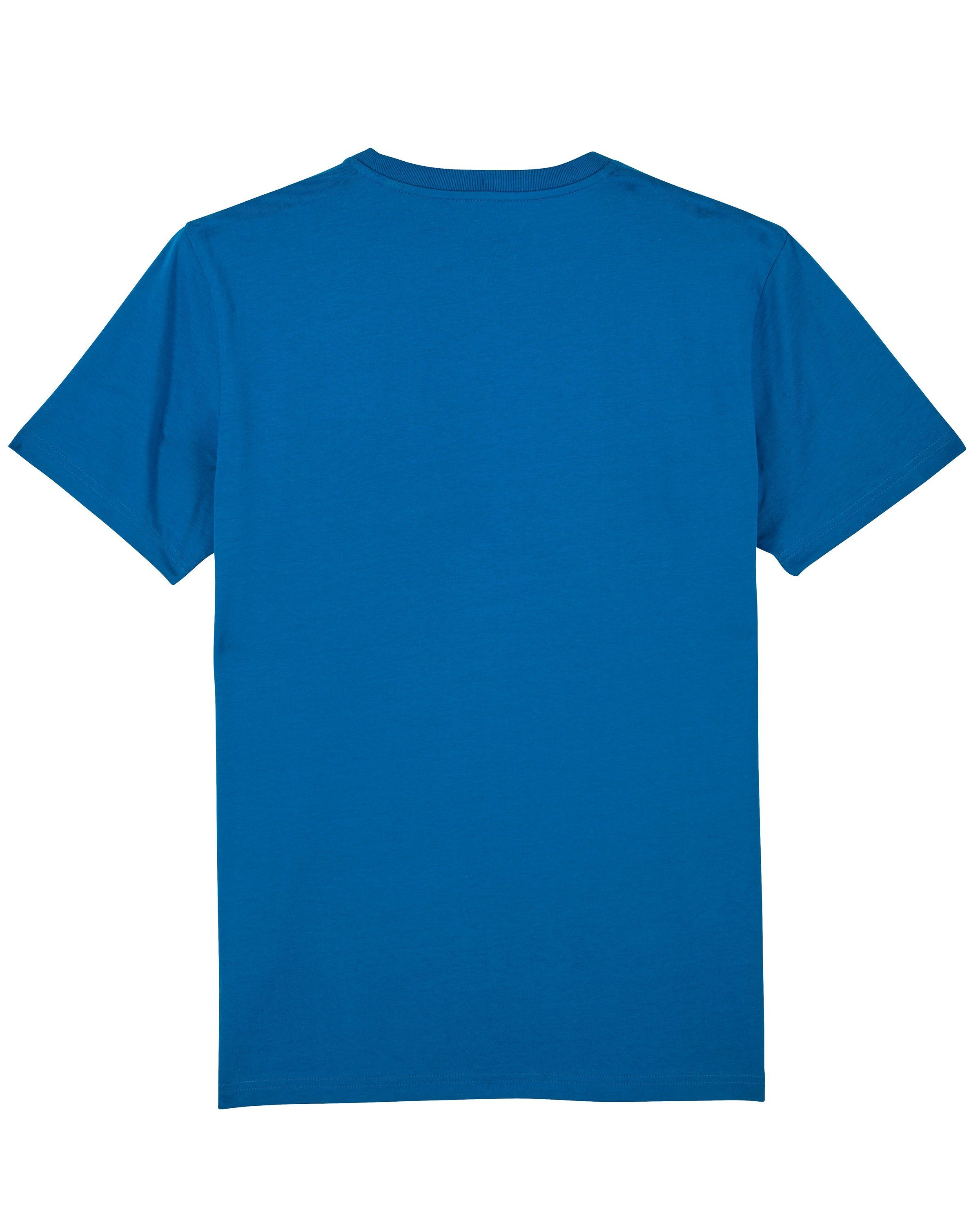 wat? Apparel Print-Shirt Bio Basic Tee royalblau (1-tlg)