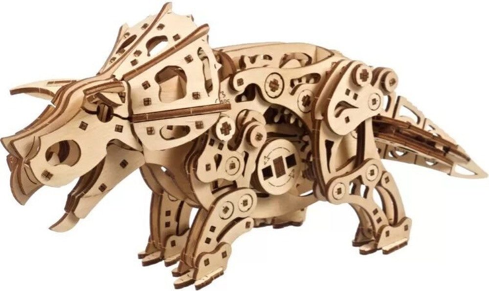 UGEARS 3D-Puzzle UGEARS 3D puzzle Triceratops, Puzzleteile
