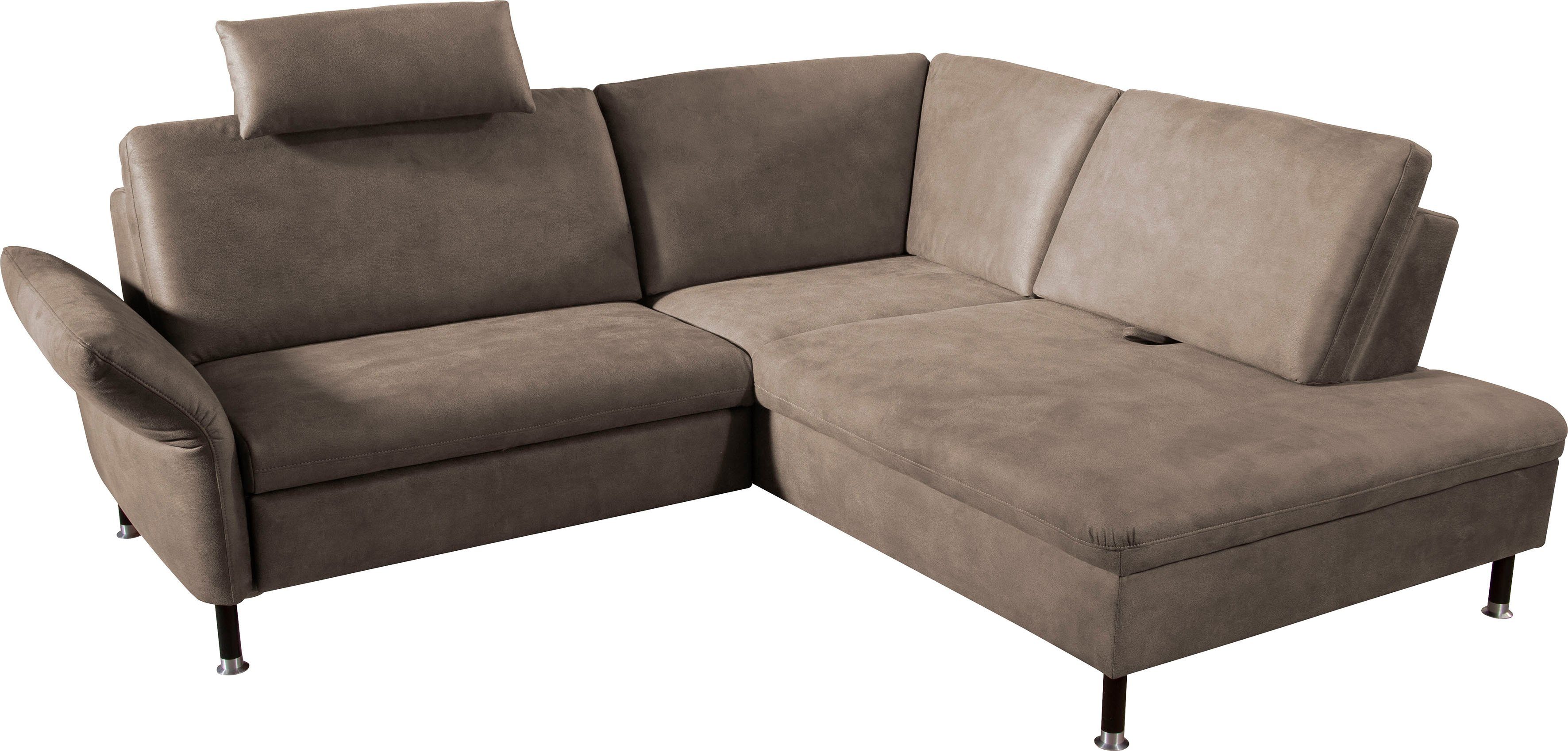 alina Ecksofa Janis, inkl. Sitztiefenverstellung und Kopfstütze