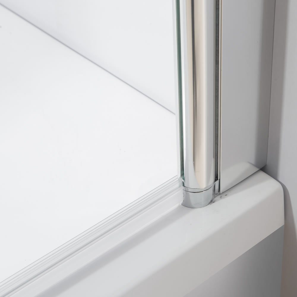 Mucola Badewannenaufsatz Glas Badewannen Milchglas Duschabtrennung Badewannenfaltwand Satiniert, Glas, (Stück, 1 tlg), Gehärtetes Glas, Resistent gegen Bakterien, Schnell zu reinigen