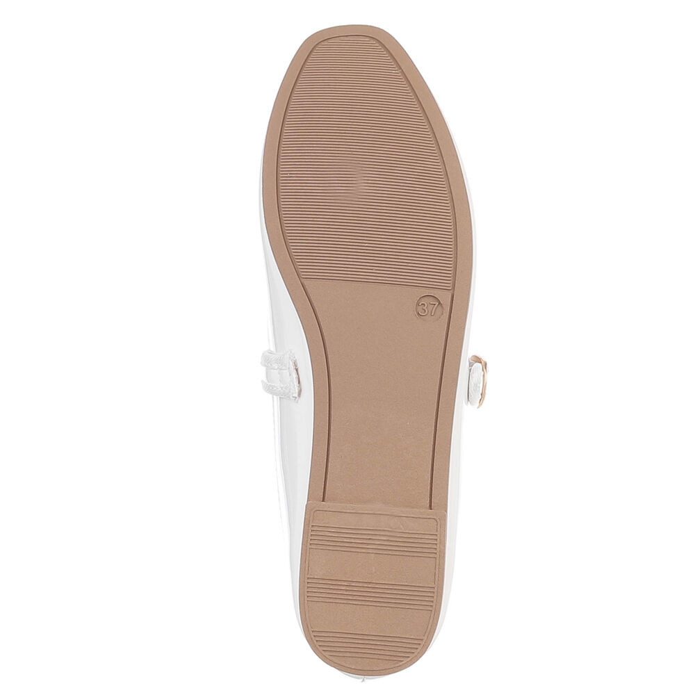 Ital-Design Eleganter Mary Jane Schuh mit Riemen – für Alltag und Anlässe Schnürpumps (91554556) Blockabsatz Riemchenballerinas in Beige
