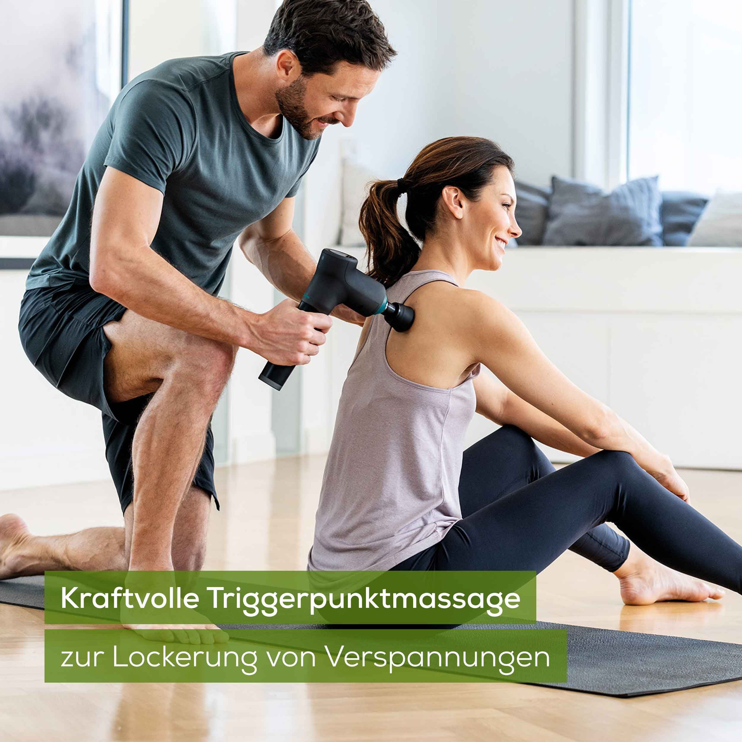 BEURER Massagegerät MG 185 für kraftvolle und wohltuende Triggerpunktmassagen, Mit 9 Intensitätsstufen und 5 Massageaufsätzen