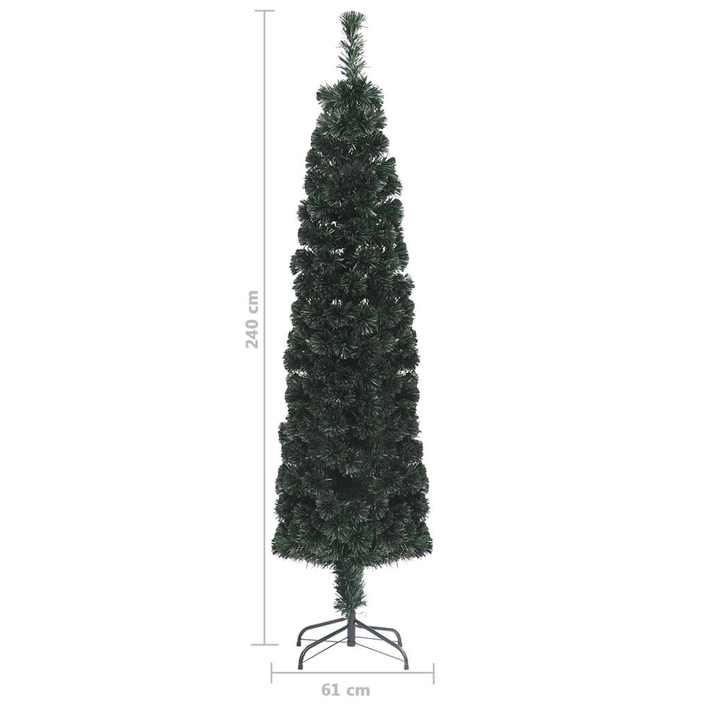 Ständer Glasfaser Künstlicher cm furnicato Schlank 240 Weihnachtsbaum mit