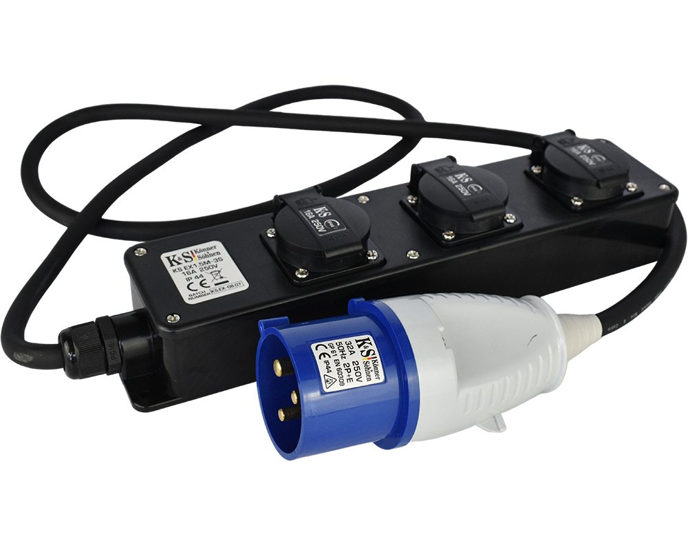 Könner & Söhnen Stromerzeuger KS EX1.5M-3S, (1-tlg), Steckdosen-adapter