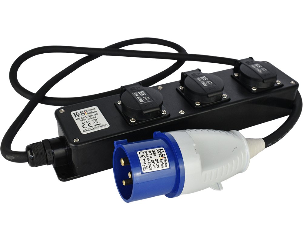 Könner & Söhnen Stromerzeuger KS EX1.5M-3S, (1-tlg), Steckdosen-adapter