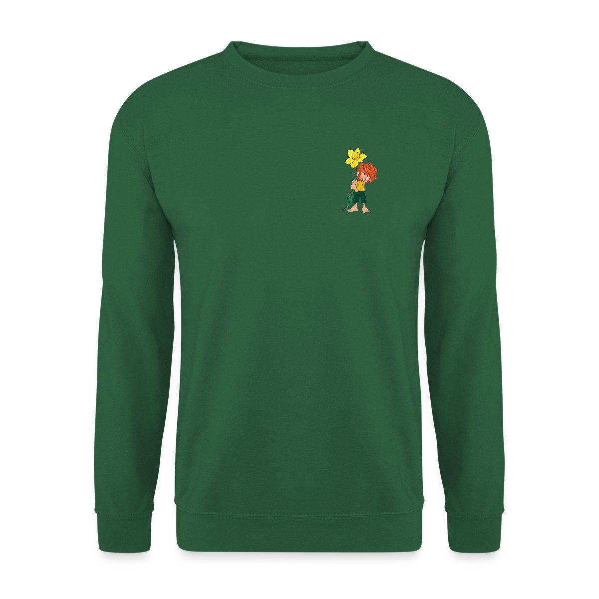 Spreadshirt Sweatshirt Pumuckl Design Mit Gelber Blume Unisex Pullover (1-t günstig online kaufen