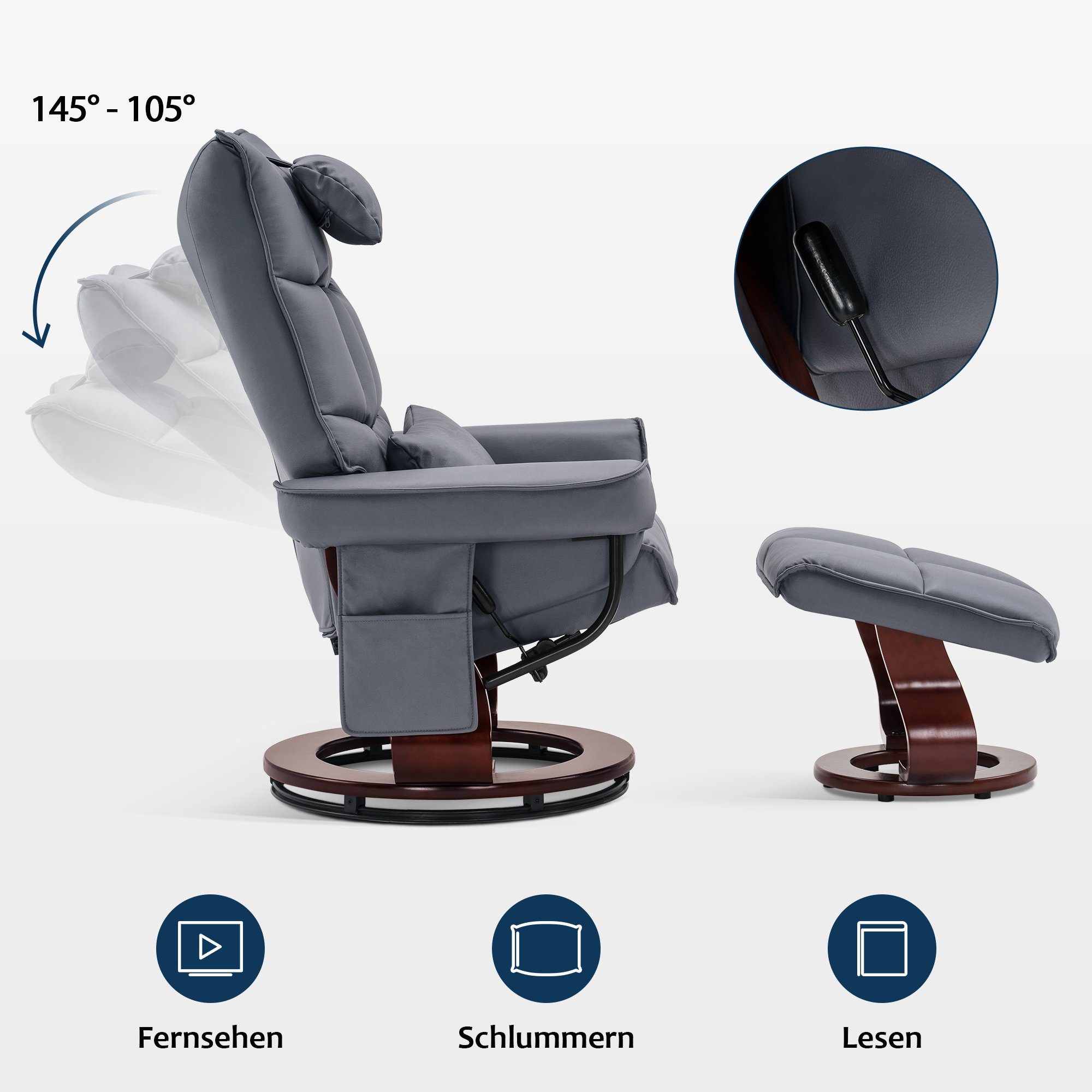 MCombo Relaxsessel MCombo Relaxsessel mit Hocker günstig online kaufen