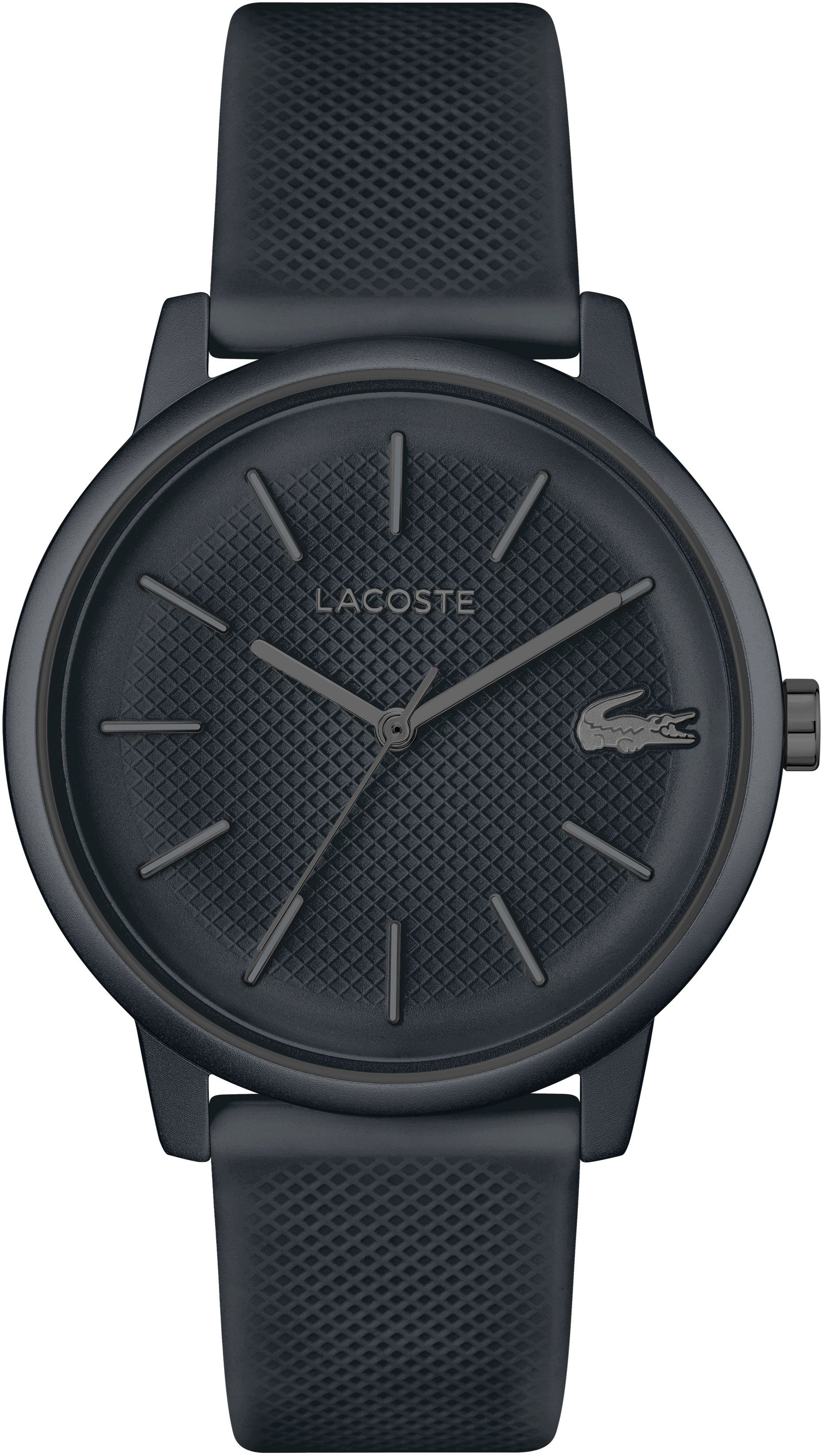 Lacoste Quarzuhr LACOSTE.12.12 MOVE 2011242, Armbanduhr, Herrenuhr, Mineralglas, Silikonarmband