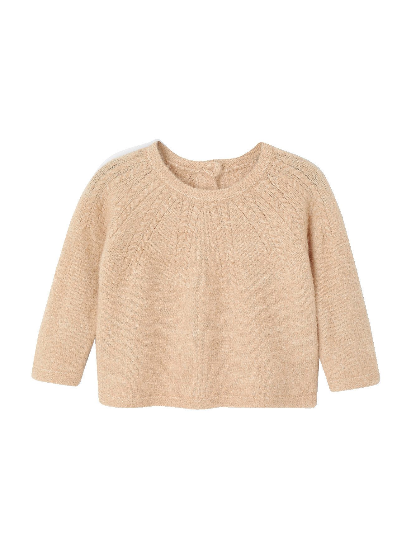 vertbaudet Pullunder Pullover aus Ajourstrick Mädchen Baby