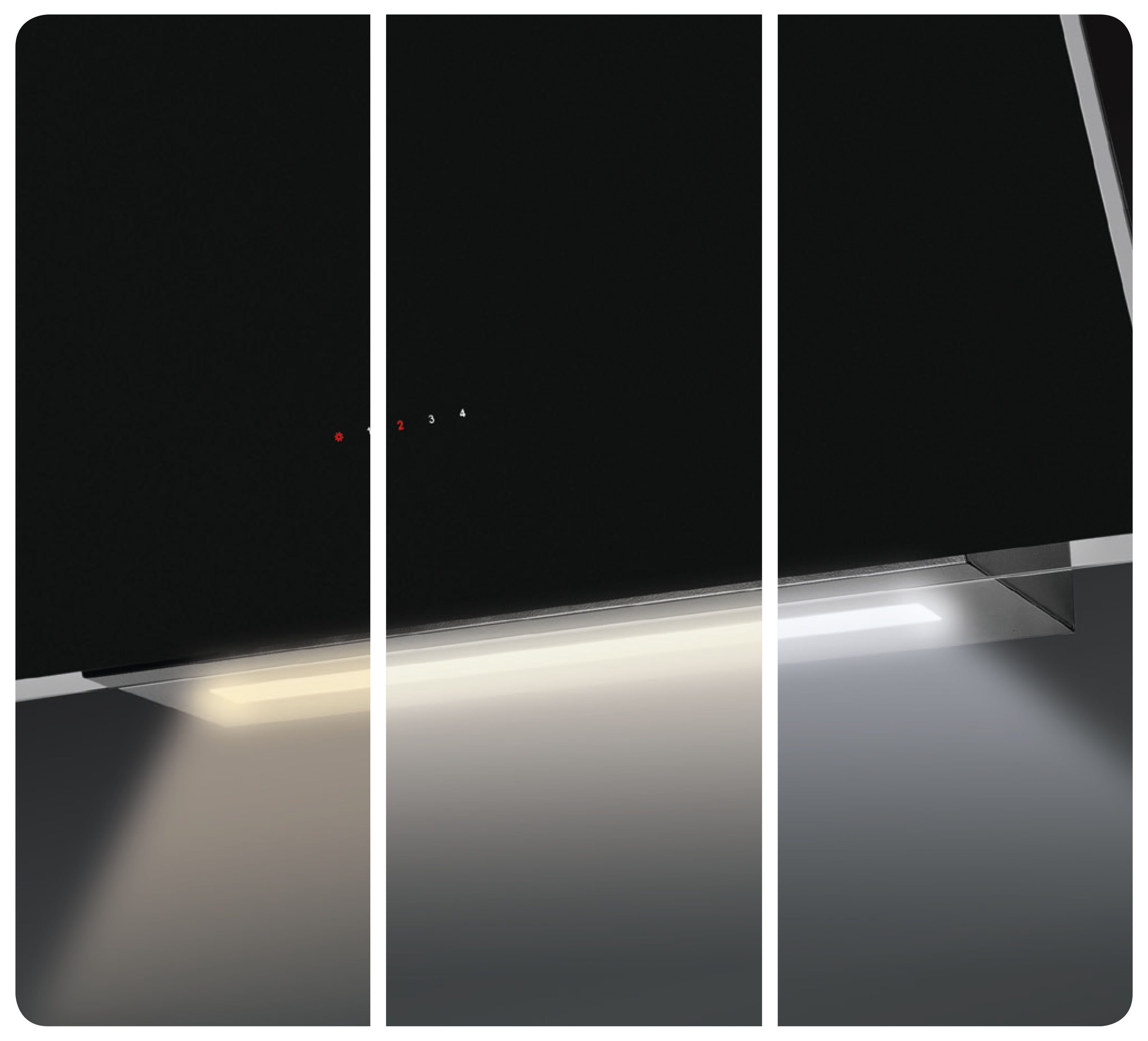 Amica Kopffreihaube KHF 664 630 S KHF 664 630 S, Kompaktes Haubendesign mit moderner Ausstrahlung