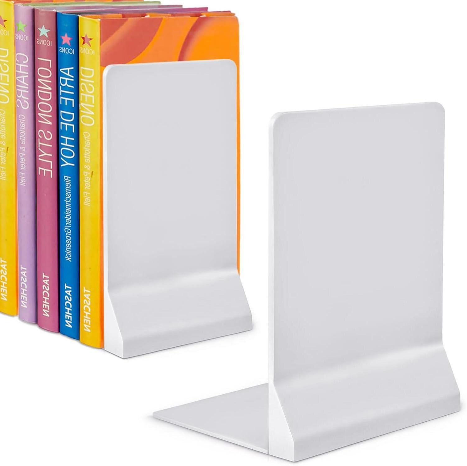 LuxusKollektion Buchstütze Buchstütze Faltbar L-förmige Vintage Bookend Bücherhalter 1