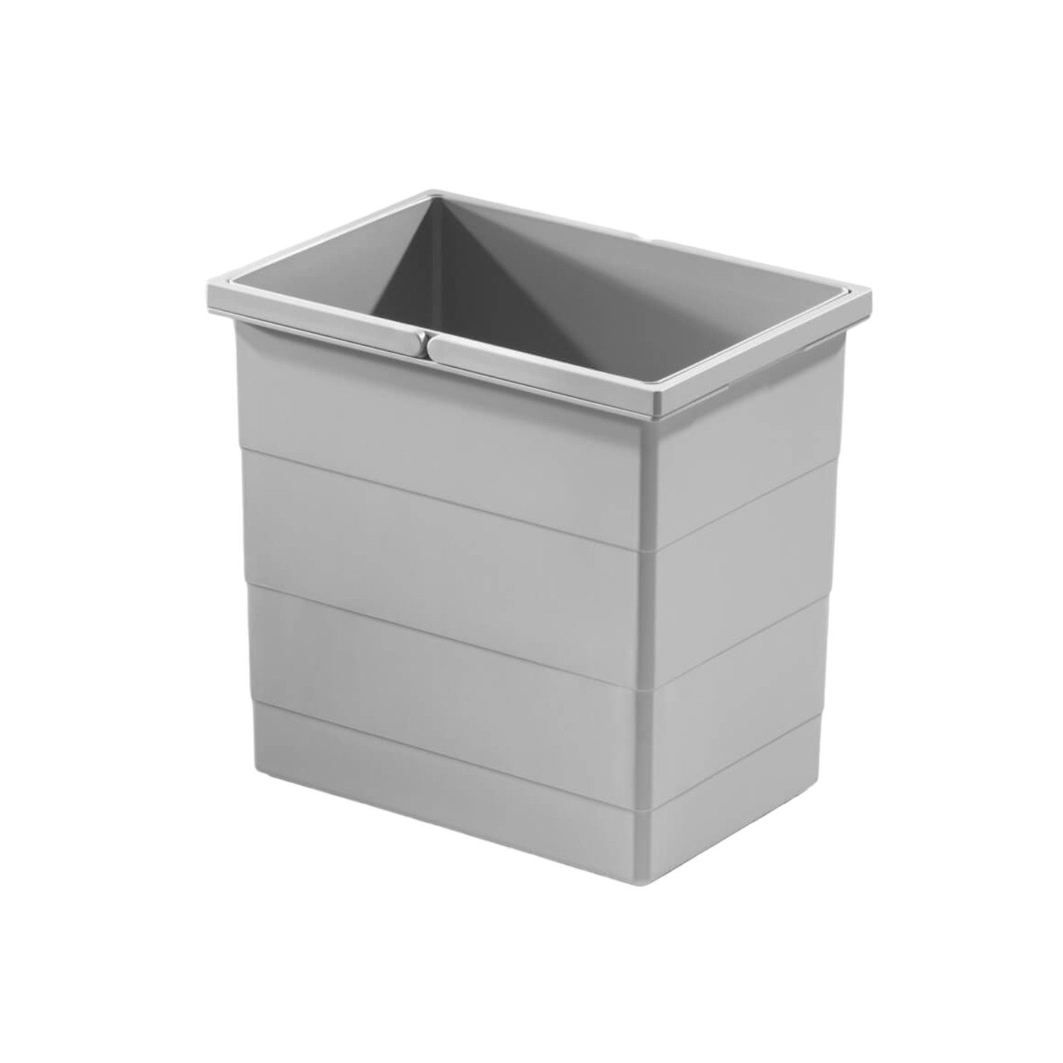 Hailo Einbaumülleimer Hailo Inneneimer 1093479 hellgrau 18 Liter 320 x 226 x 295 mm 2 Henkel