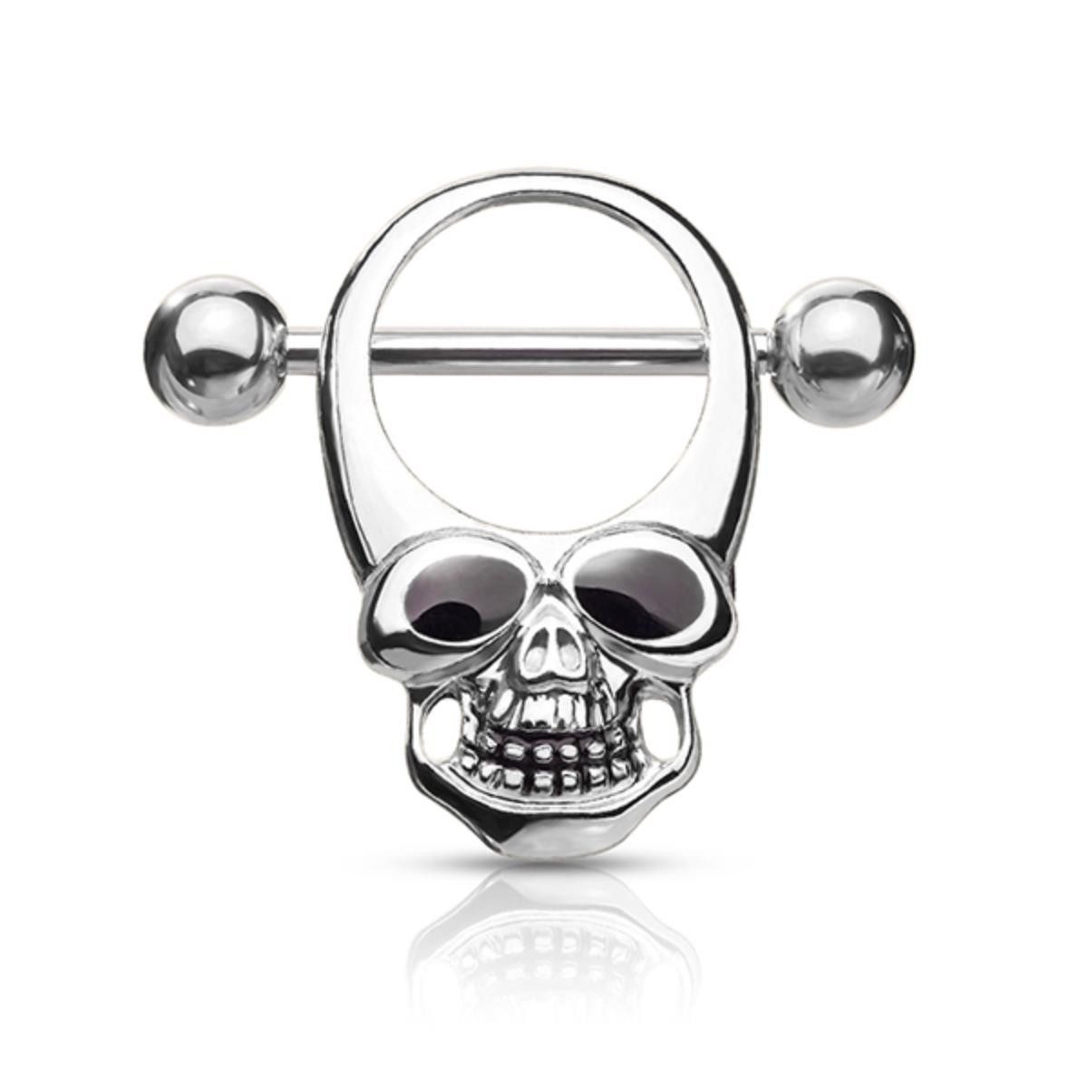 Order & Smile Schmuck Brustwarzenpiercing Brustwarzenpiercing „Totenkopf“: günstig online kaufen