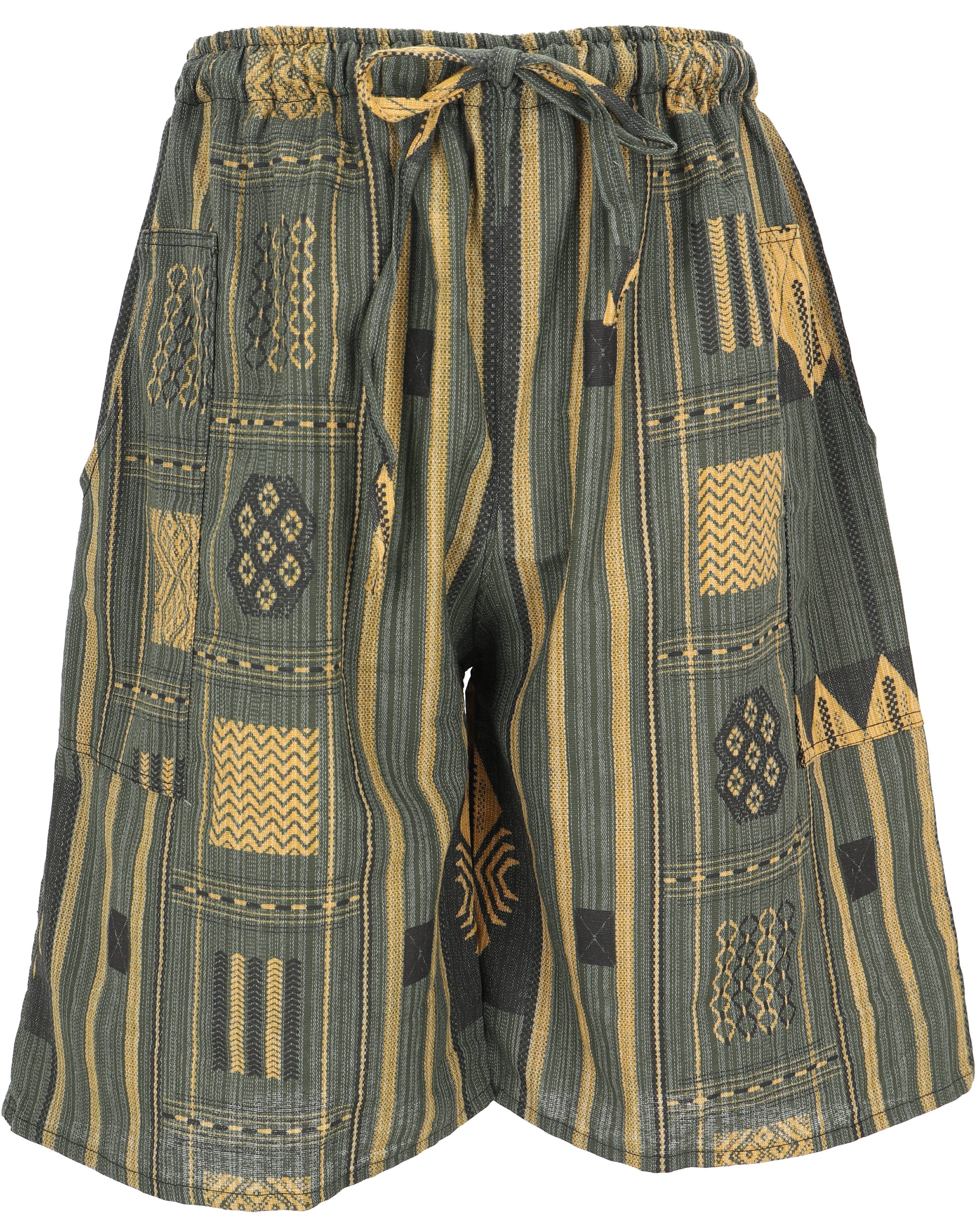 Guru-Shop Relaxhose Ethno Yogashorts, Ikat Shorts günstig online kaufen
