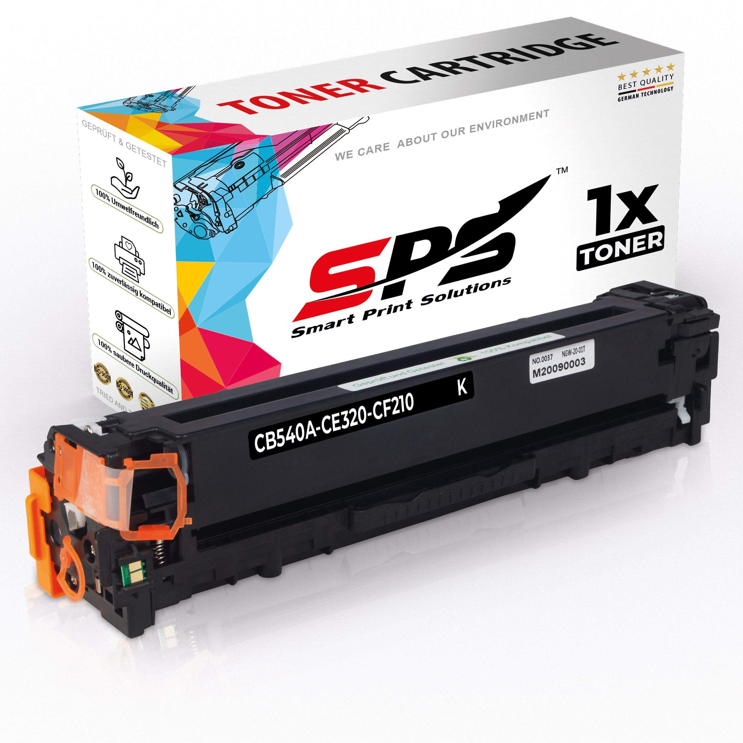 SPS Tonerkartusche Kompatibel für HP Color Laserjet CP1515 125A CB540, (1er Pack, 1-St., 1 x Toner (Für HP CB540A Schwarz)