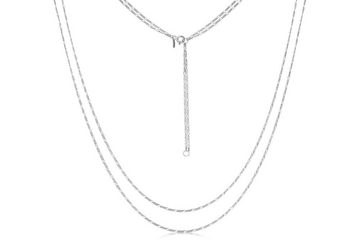 Silberkettenstore Bauchkette Bauchkette Figaro 1,4mm - 925 Silber, Länge wählbar von 65cm-110cm