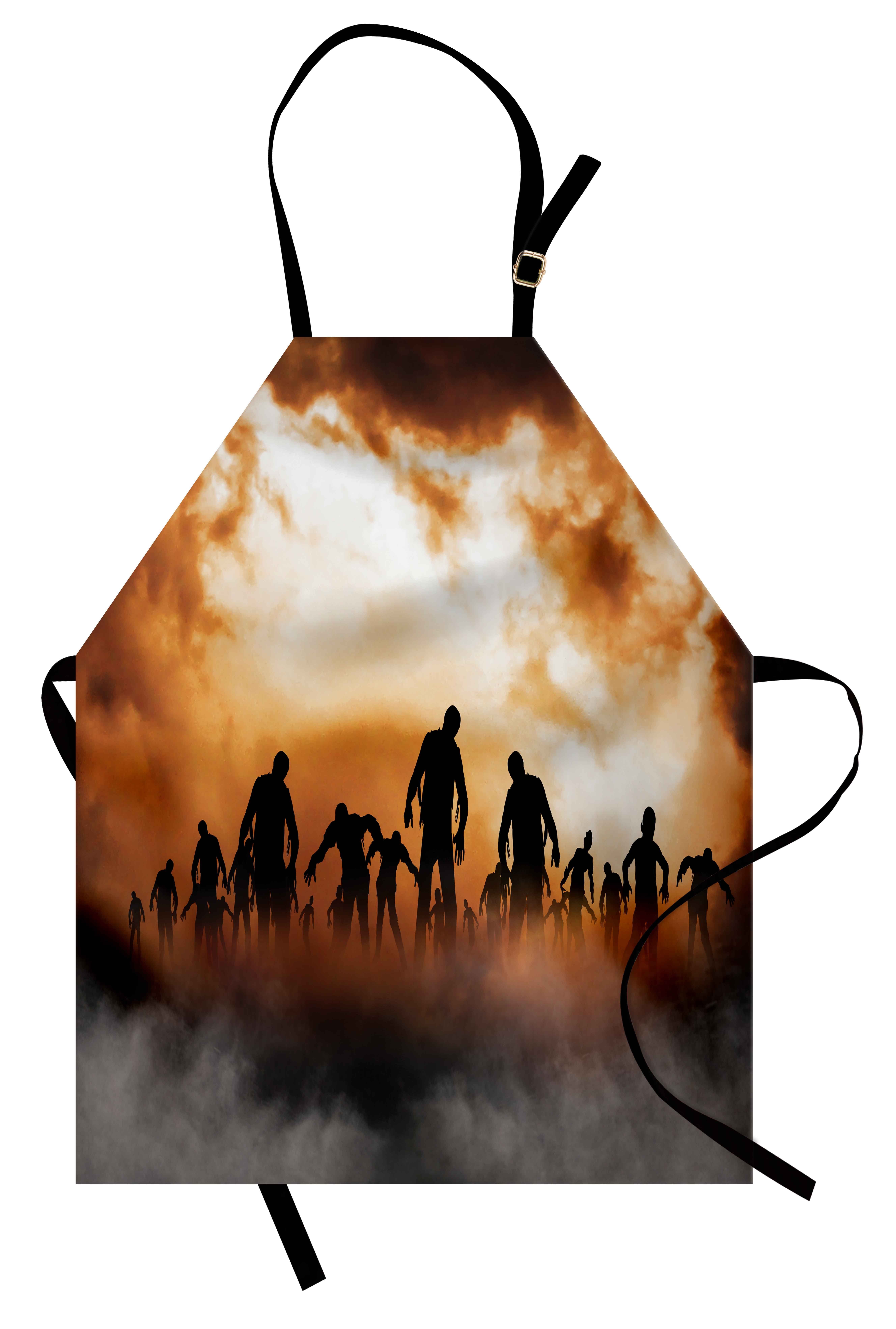 Abakuhaus Kochschürze Höhenverstellbar Klare Farben ohne verblassen, Halloween Zombies Misty