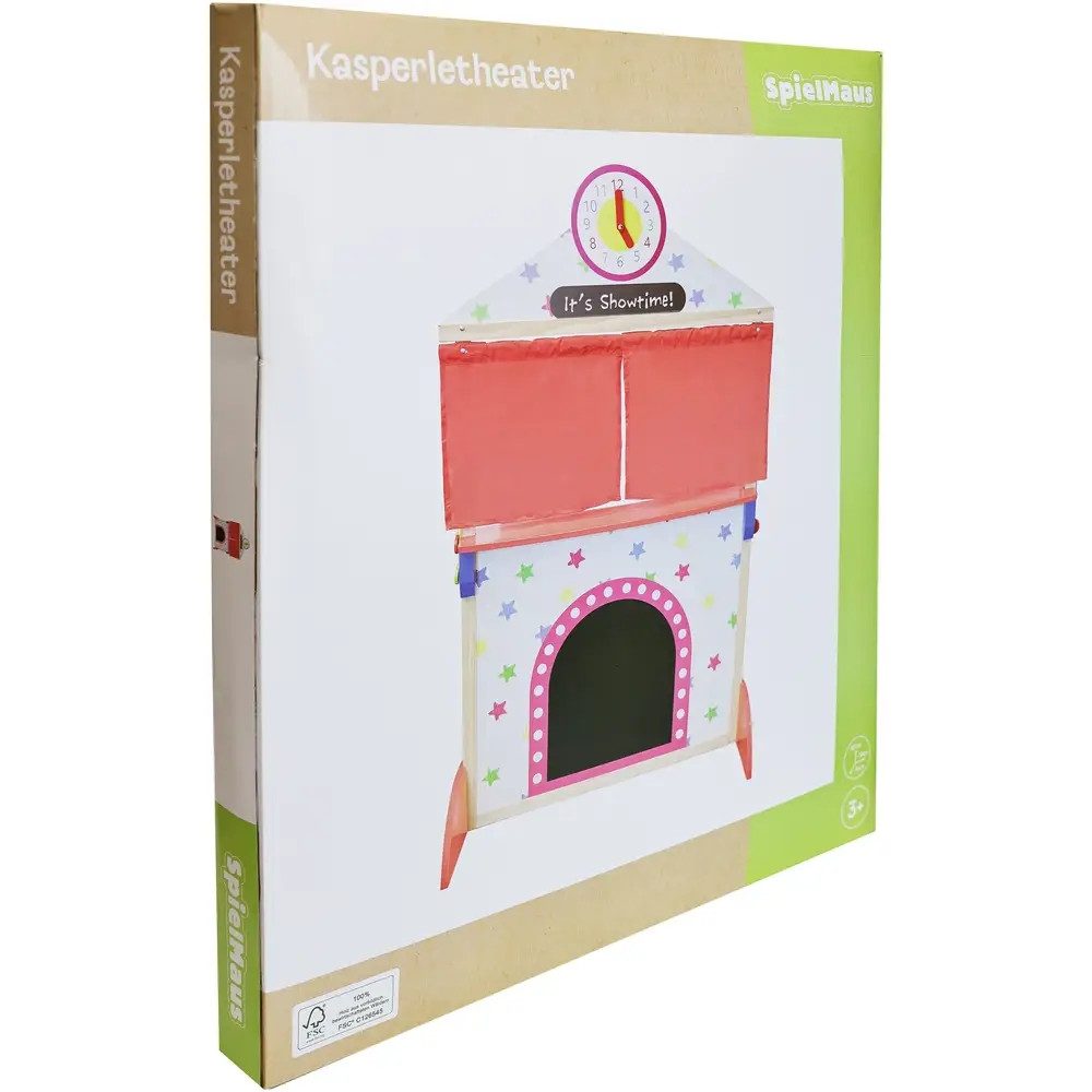 Vedes Tafel Spielmaus Holz Kasperletheater 127x78x41 cm