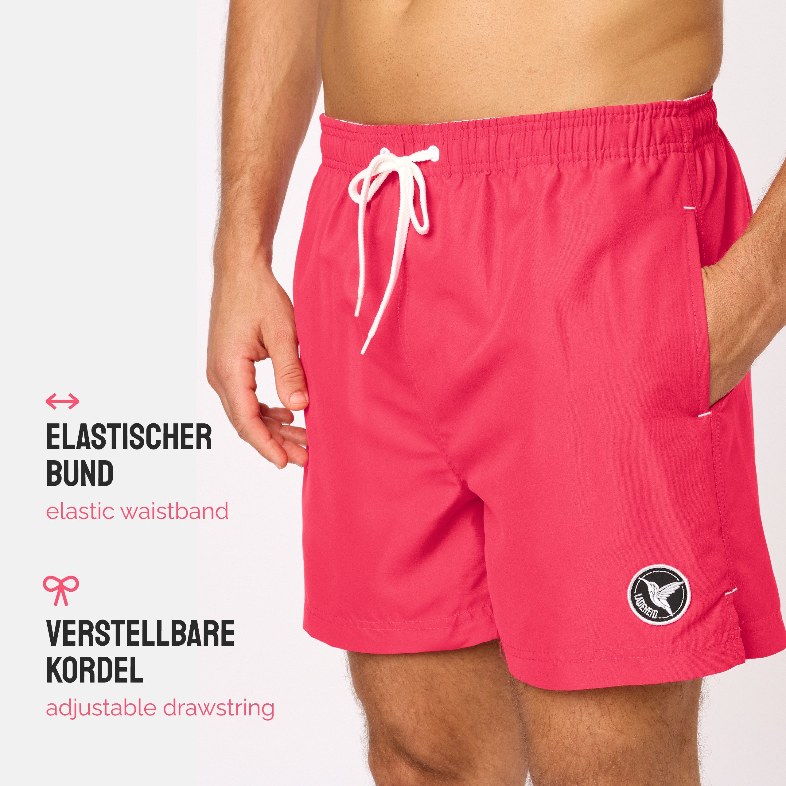 Ladeheid Badeshorts Herren Badehose Boardshorts Beachshorts Schwimmhose LA40-198