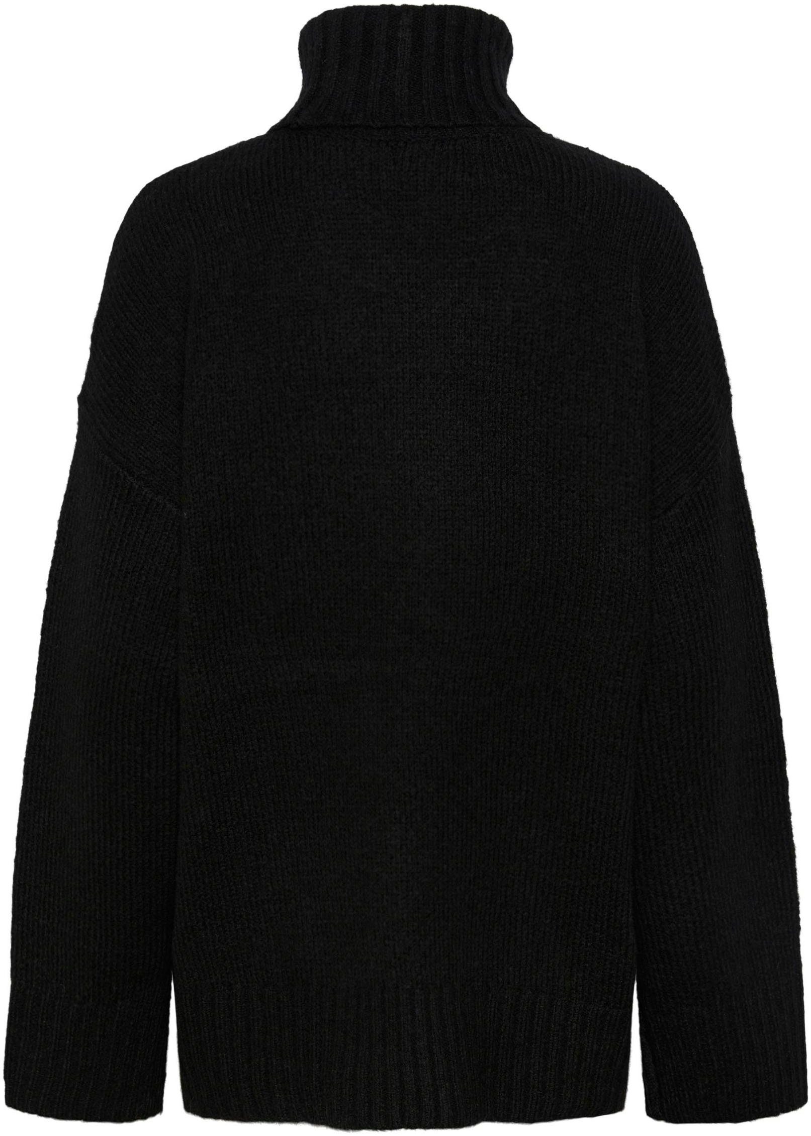 BC KNIT LOOSE LS Rollkragenpullover PCNANCY Black ROLL NECK NOOS pieces