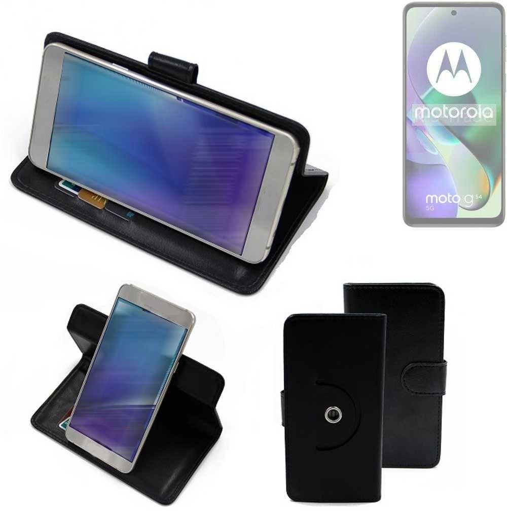 K-S-Trade Handyhülle für Motorola Moto G54 5G, Case Schutzhülle Handyhülle Flipcase Smartphone Cover Handy