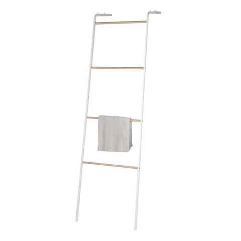 dynamic24 Handtuchleiter, Handtuchleiter Leiter Handtuchhalter Handtuchständer Leiterregal Garderobe Deo