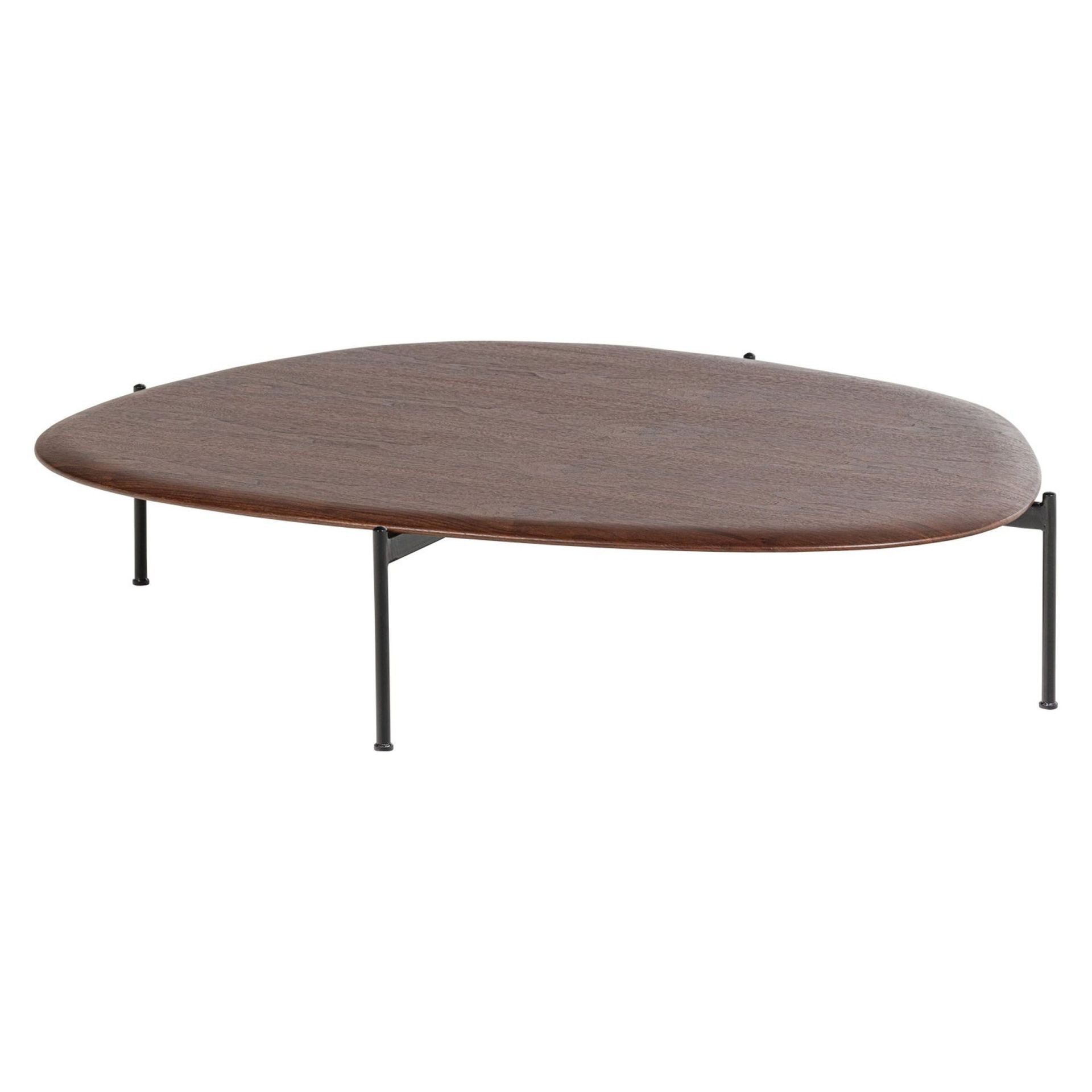 WOOOD Couchtisch Retro Beistelltisch Kota Furnier Metall