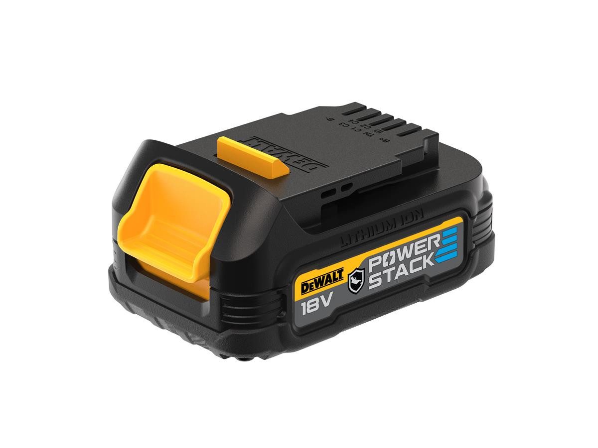 DeWalt Powerstack 18 V / 1.7 Ah Akku (18 V), mit Pouch-Akku Tech & speziellem Gehäuse gegen Säuren & Chemikalen