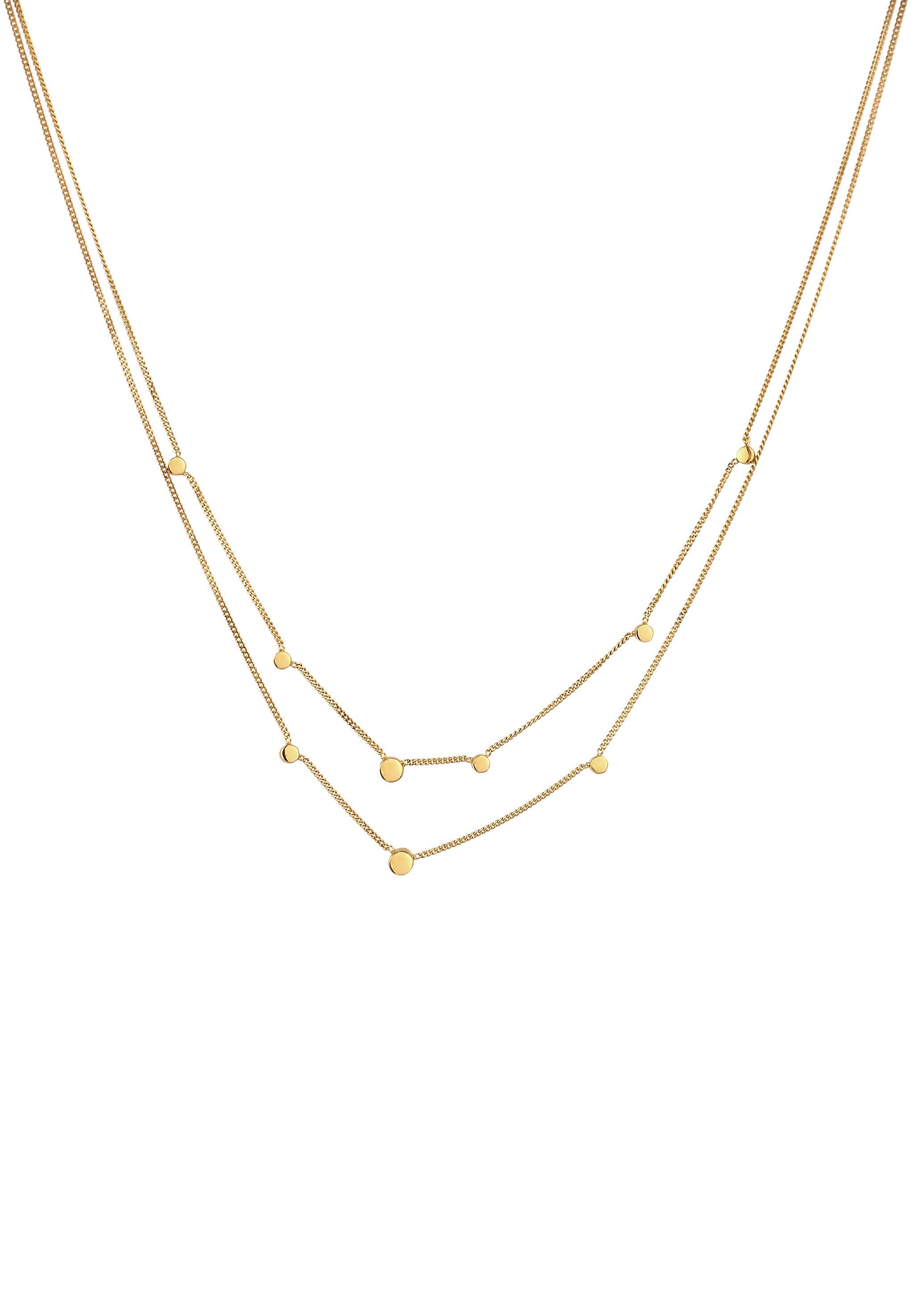 Elli Ketten-Set Layer mit Kristallen von Swarovski® Weiß 925 Sterling Silber