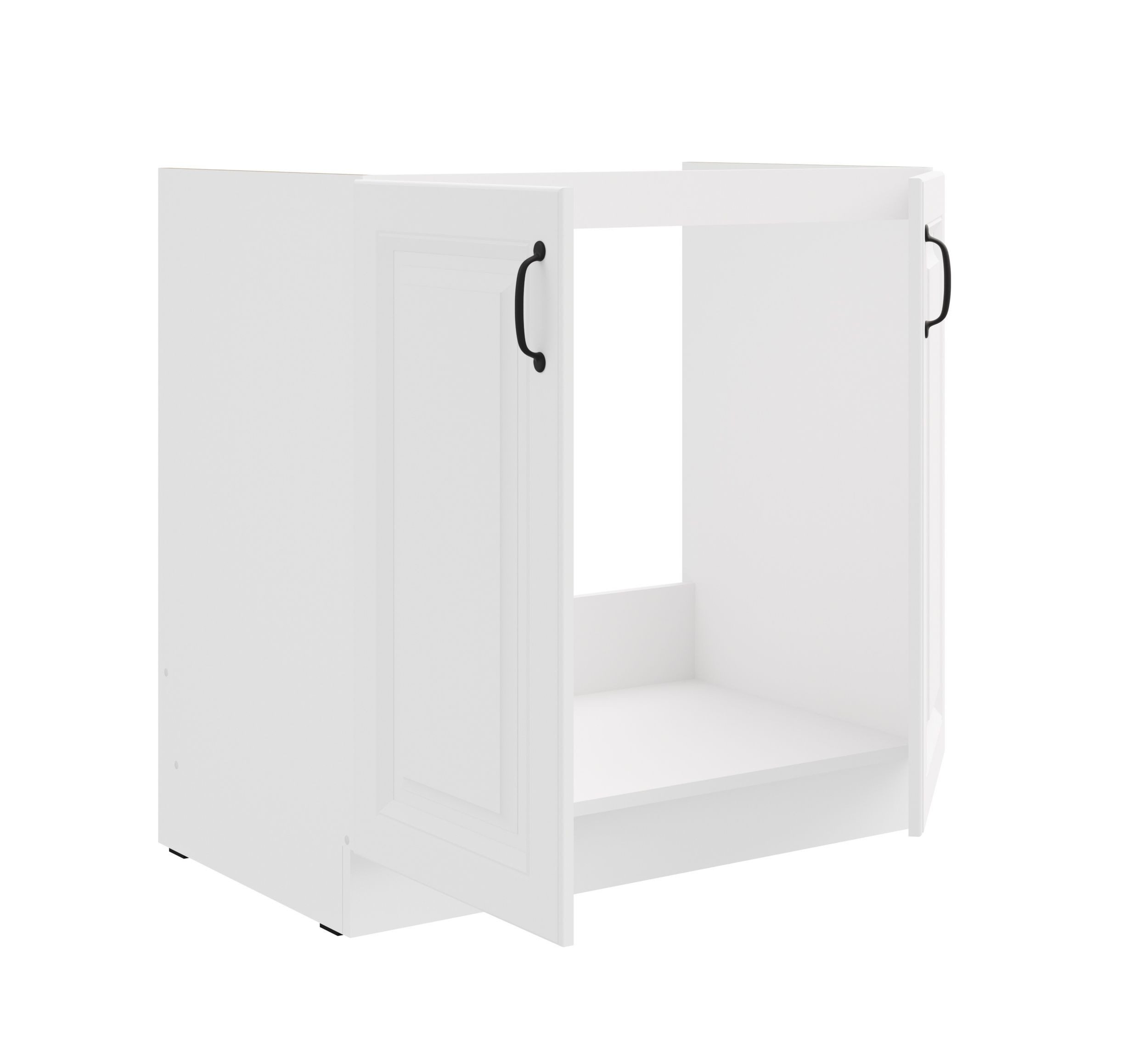 Küchen-Preisbombe Spülenunterschrank 80 cm Küche Stilo Weiss Küchenzeile Kü günstig online kaufen