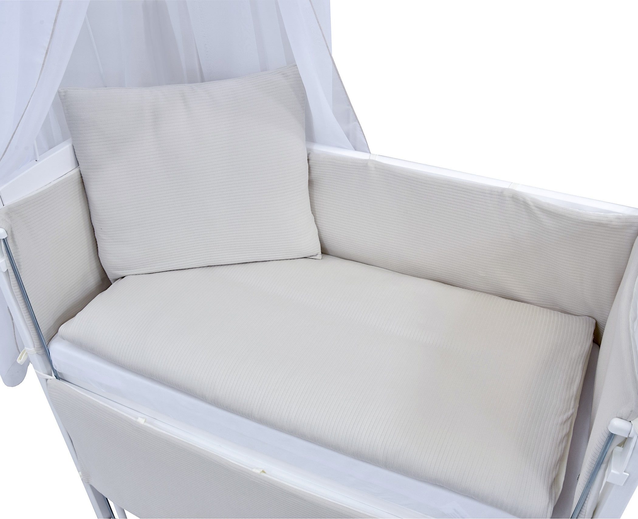 Baby-Delux Beistellbett Babybett verschiedene Designs, Stillbett 90x40 weiß günstig online kaufen