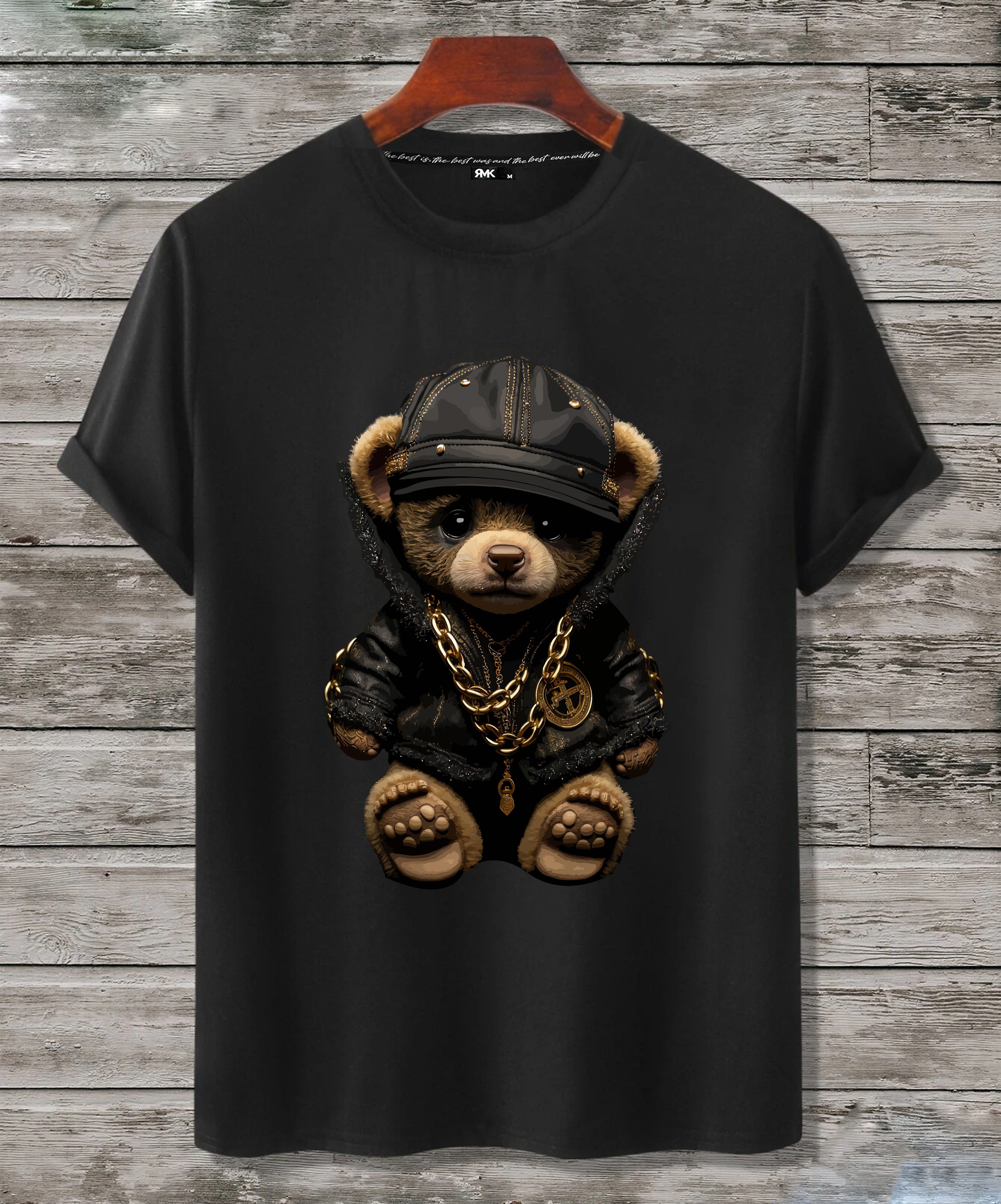 RMK T-Shirt Herren Shirt Sommer Teddybär Bär Bear aus Baumwolle günstig online kaufen