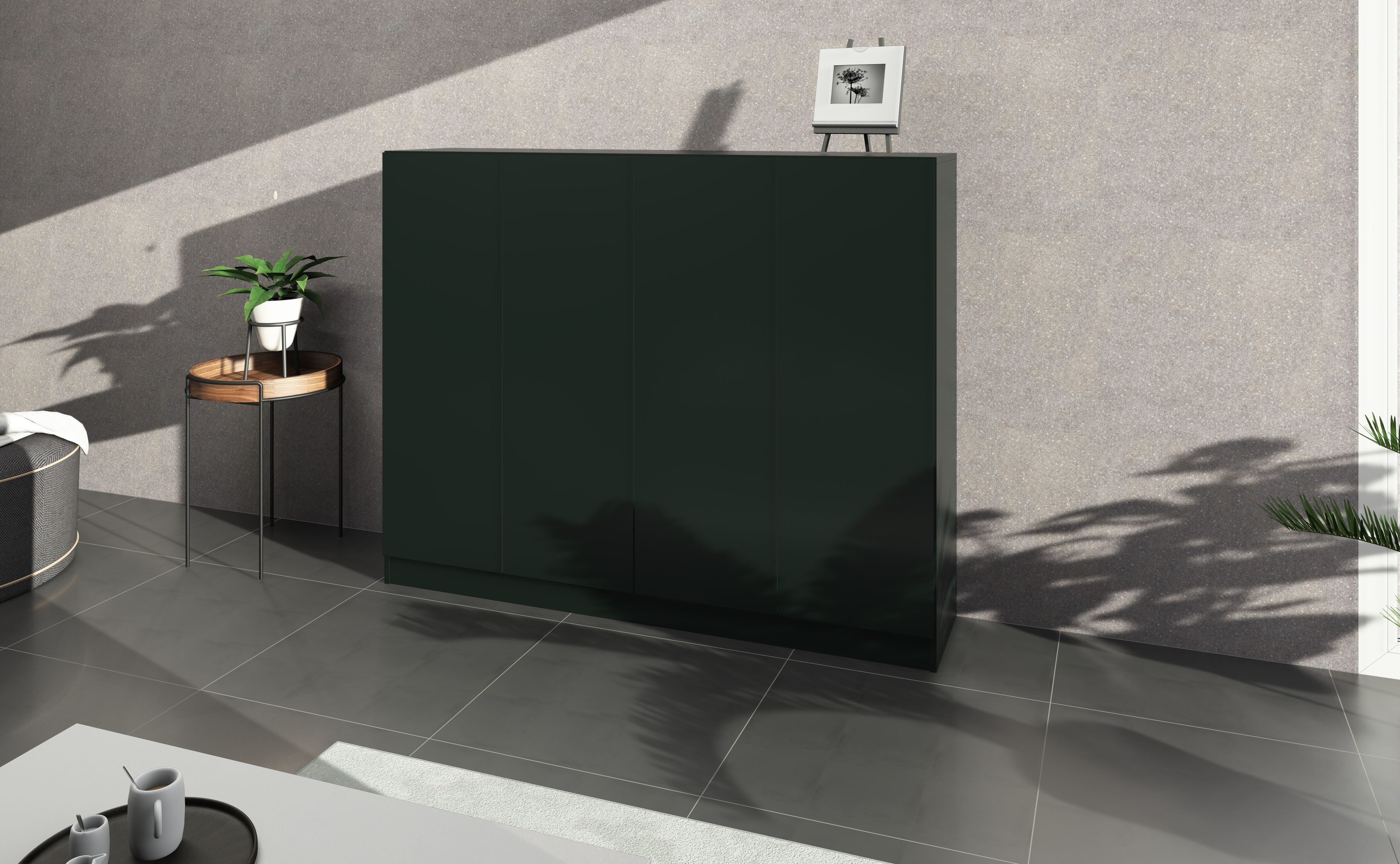 borchardt Möbel Schuhschrank Vaasa, Schuhregal 4-türig mit 12 verstellbaren günstig online kaufen