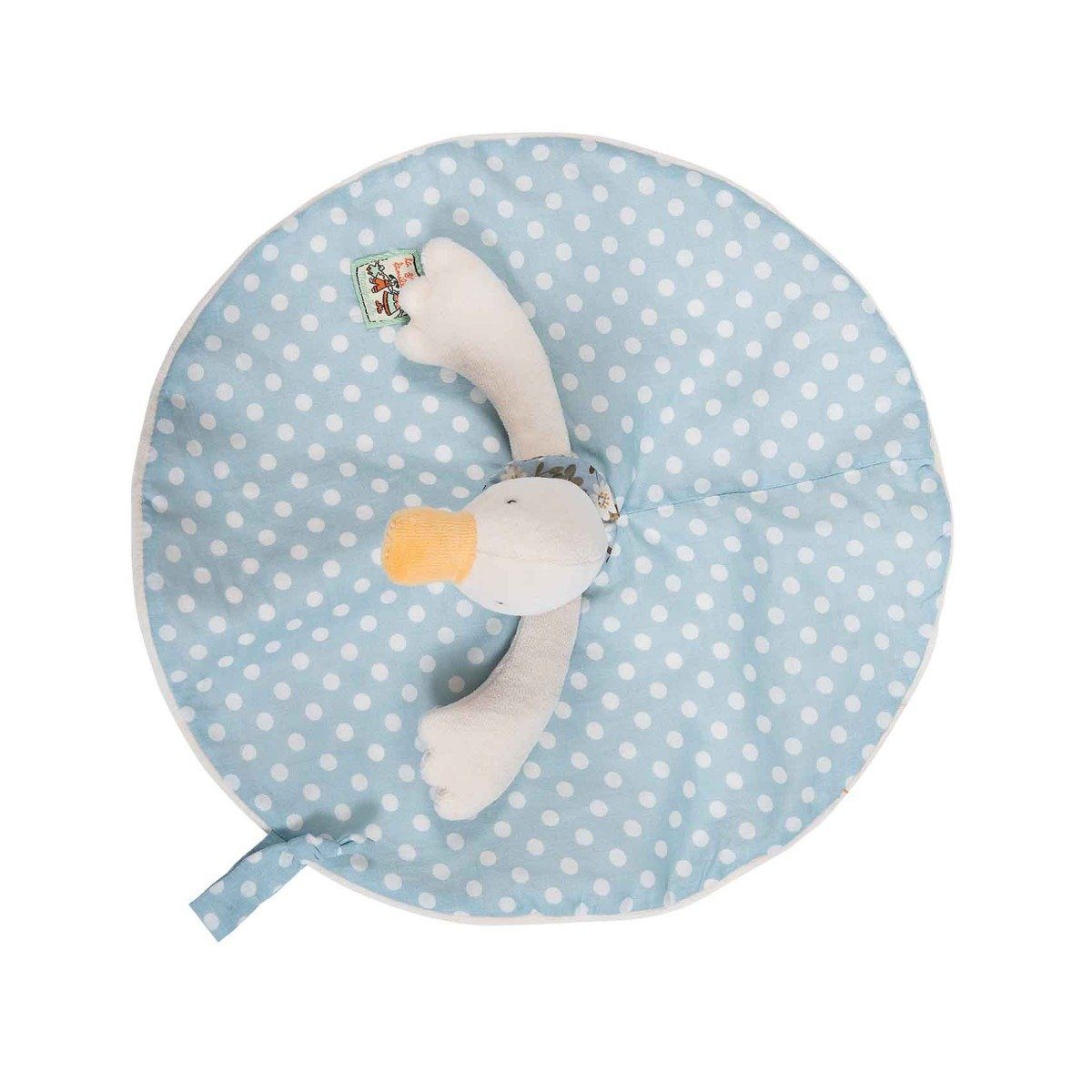 Moulin Roty Schmusetuch Schnuffeltuch Schmusetuch 24 cm Kuschelweich mit Schnullerbefestigung