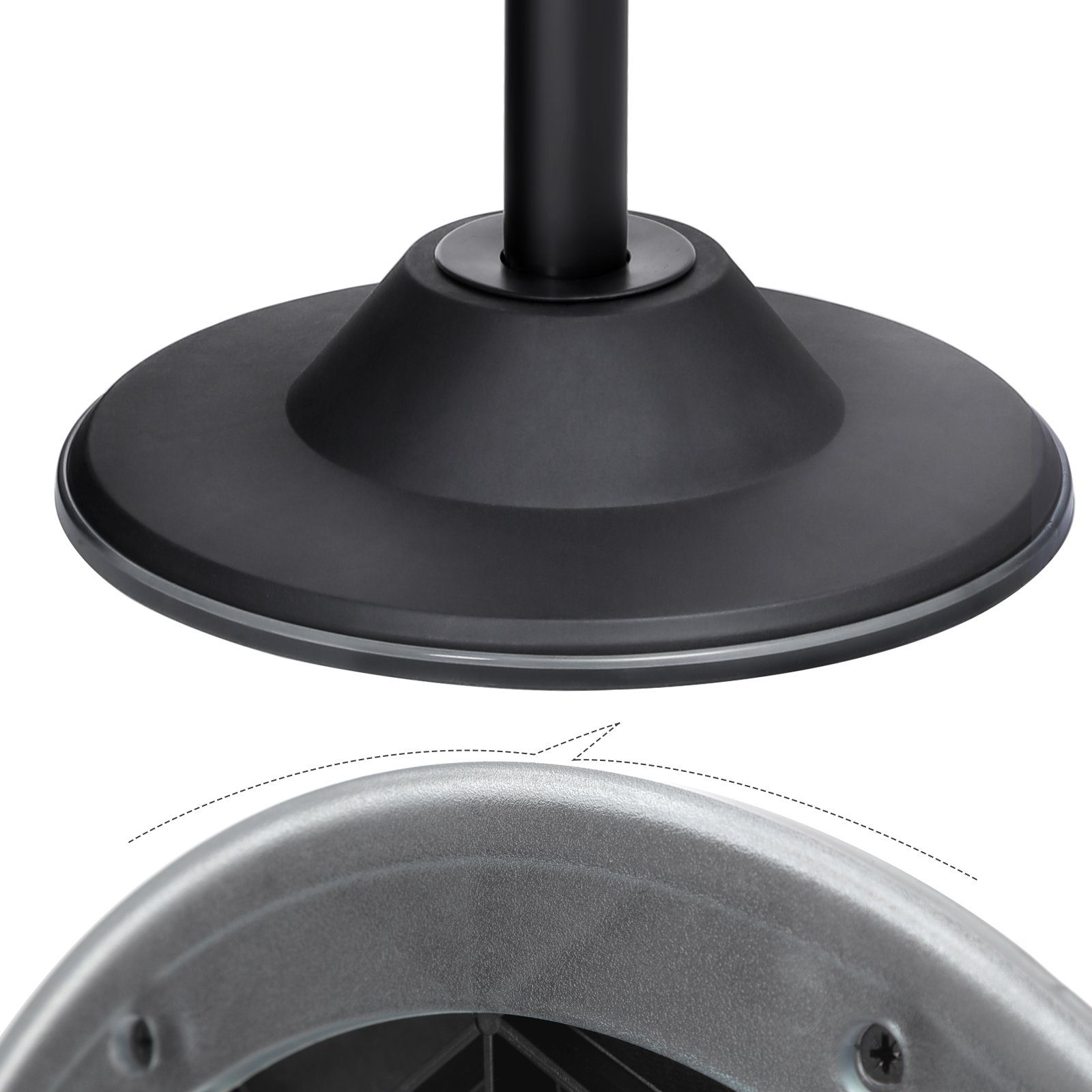 SONGMICS Arbeitshocker, 360°, mit Anti-Rutsch-Bodenring