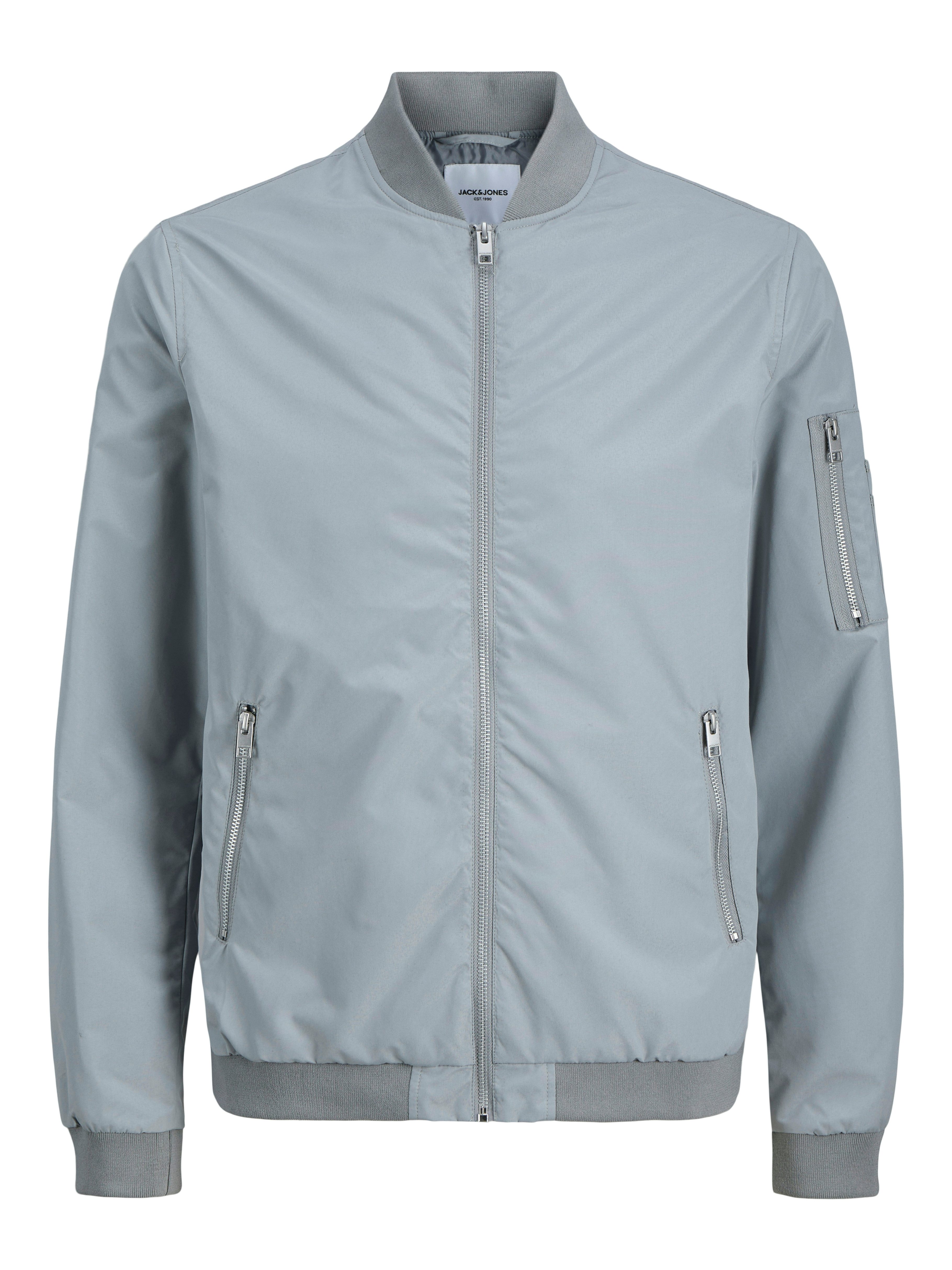 Jack & Jones Blouson JJERUSH mit Stehkragen und Reißverschlusstaschen unifarben, modisch, regular fit, Polyester