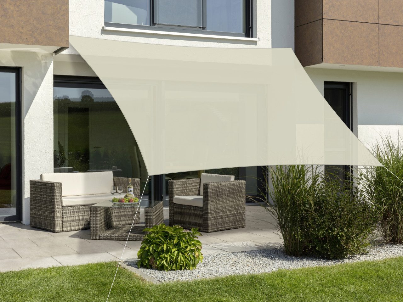 Schneider Schirme Sonnensegel Schneider Sonnensegel Teneriffa natur 500 x 500 cm