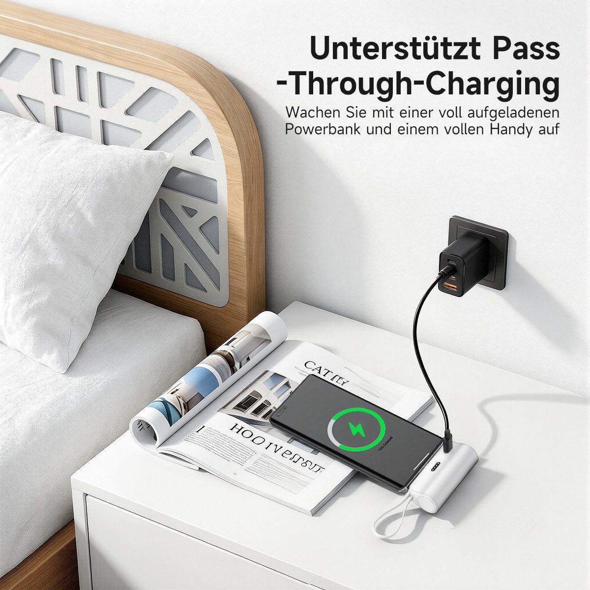 AeroAxis 2 in 1 5000mAh Powerbank Tragbar Ladegerät Externer Akku für Handy Powerbank 5000 mAh, Kompakt & Leicht, Ideal für Reisen,Outdoor – Bild 5 von 5