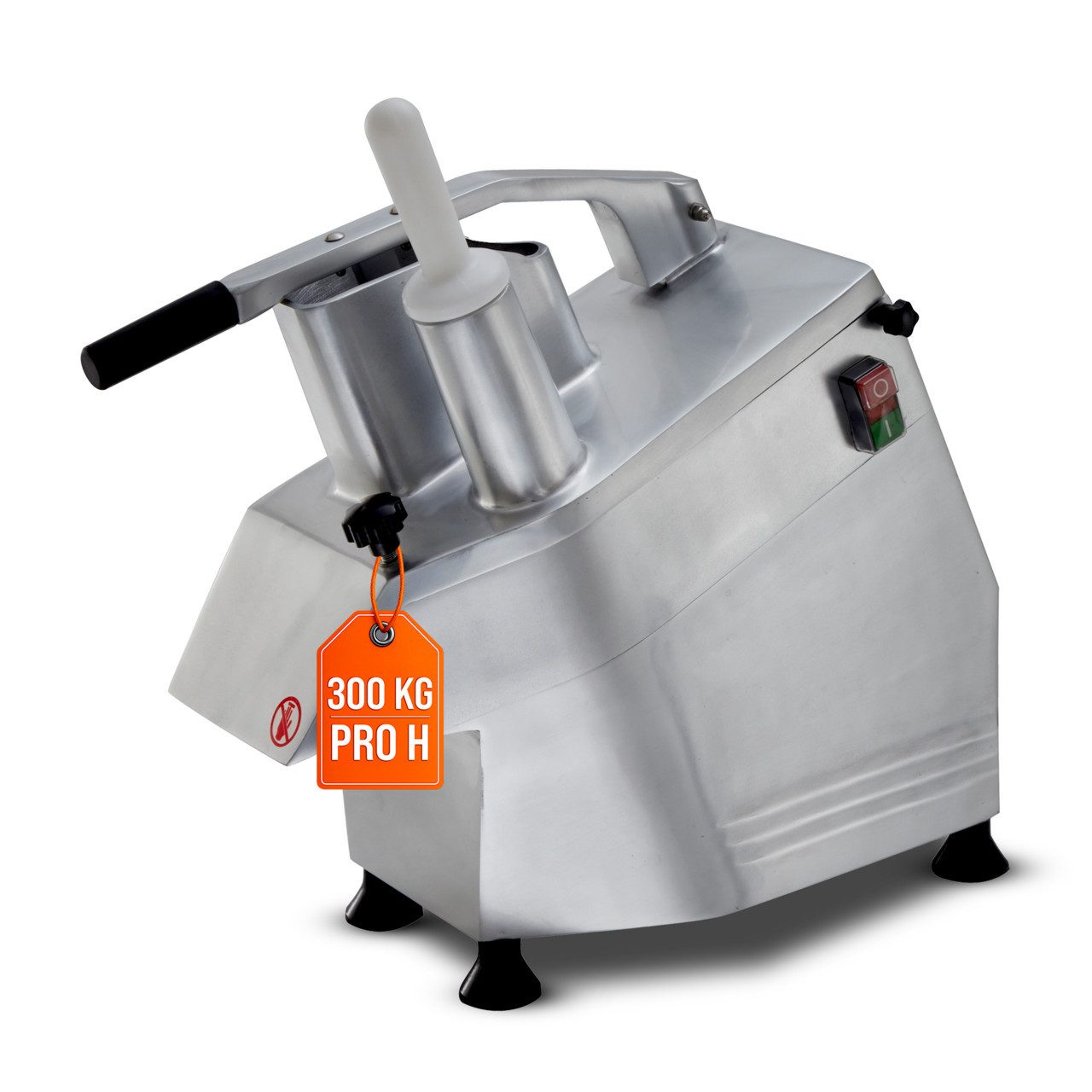 GastroHero Gemüsehacker Gemüseschneider I 5 Scheiben I Cutter - Gastro, 550 W