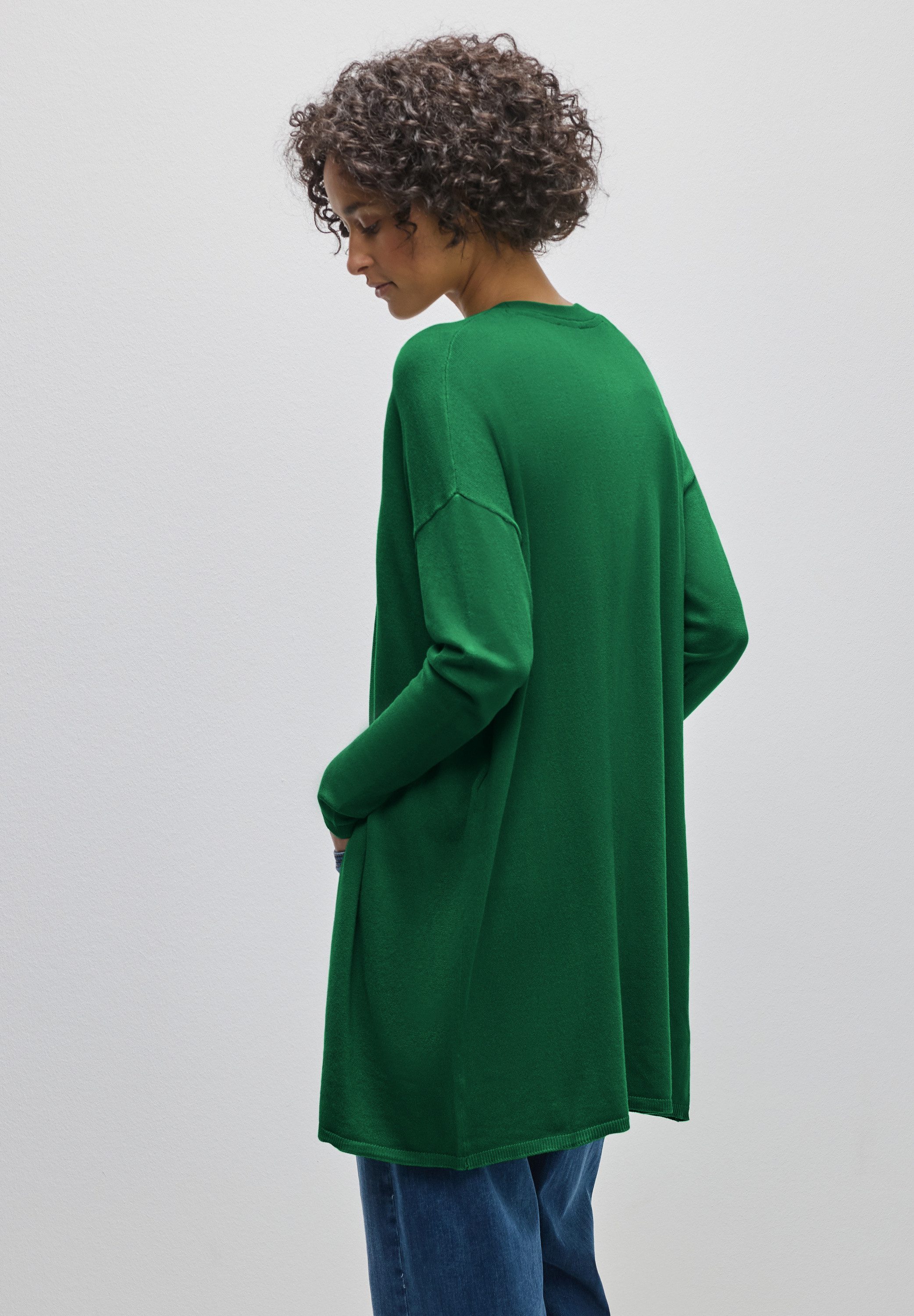 STREET ONE Strickjacke verschlusslos