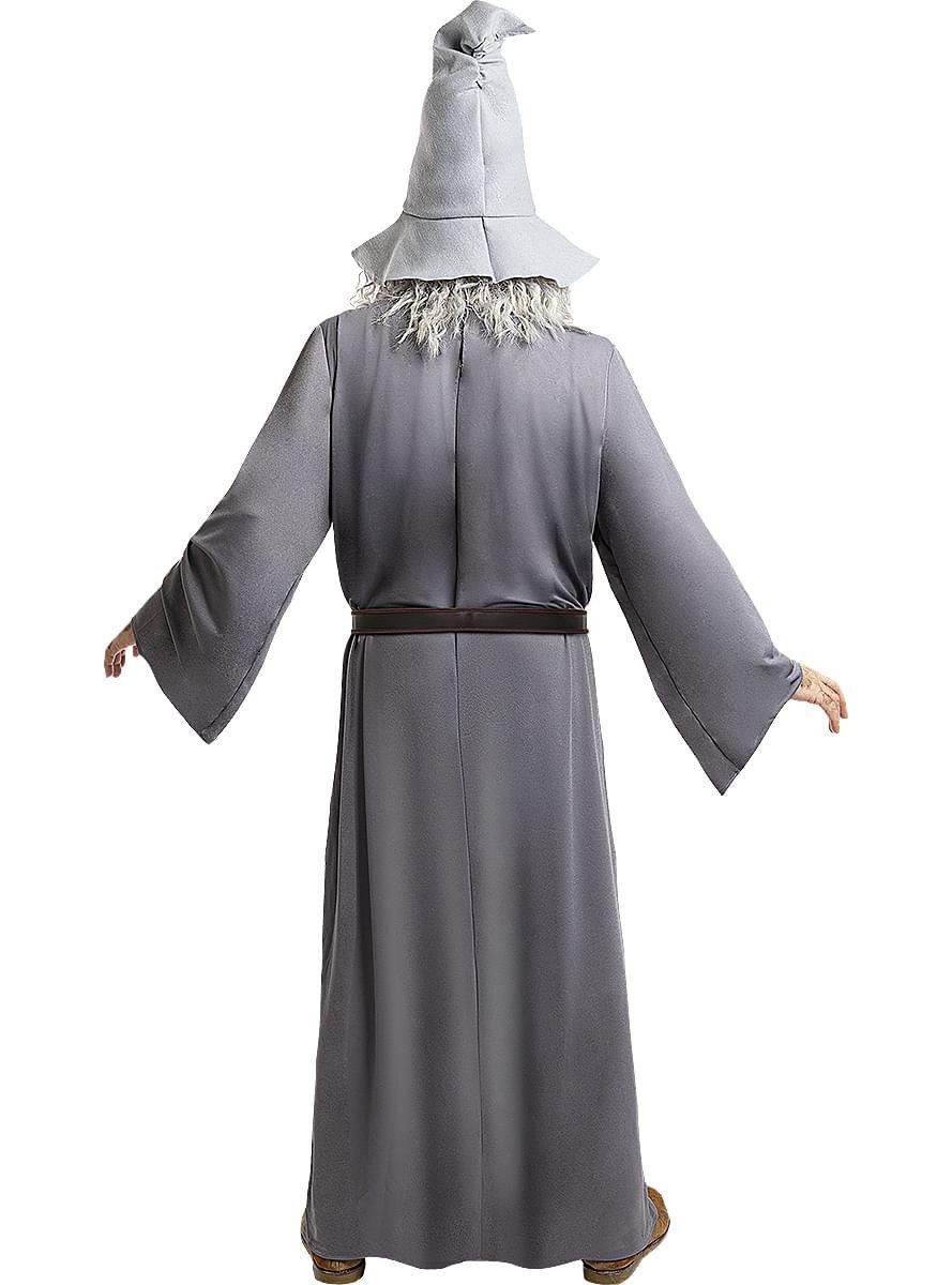Funidelia Zauberer-Kostüm Der Herr der Ringe Gandalf Faschingskostüm Herren, Authentisches Kostüm des Zauberers Gandalf dem Grauen