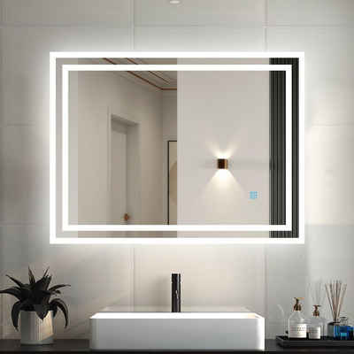 duschspa Badspiegel »50-100 cm Touch Kaltweiß«, Beschlagfrei